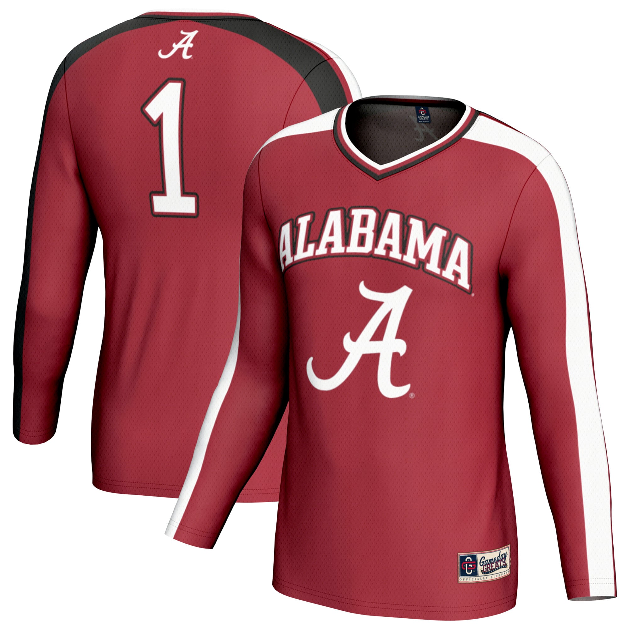 Featherweight Alabama Crimson Tide Jersey No.1 Crimson NCAA College Volleyball Fan Wear
