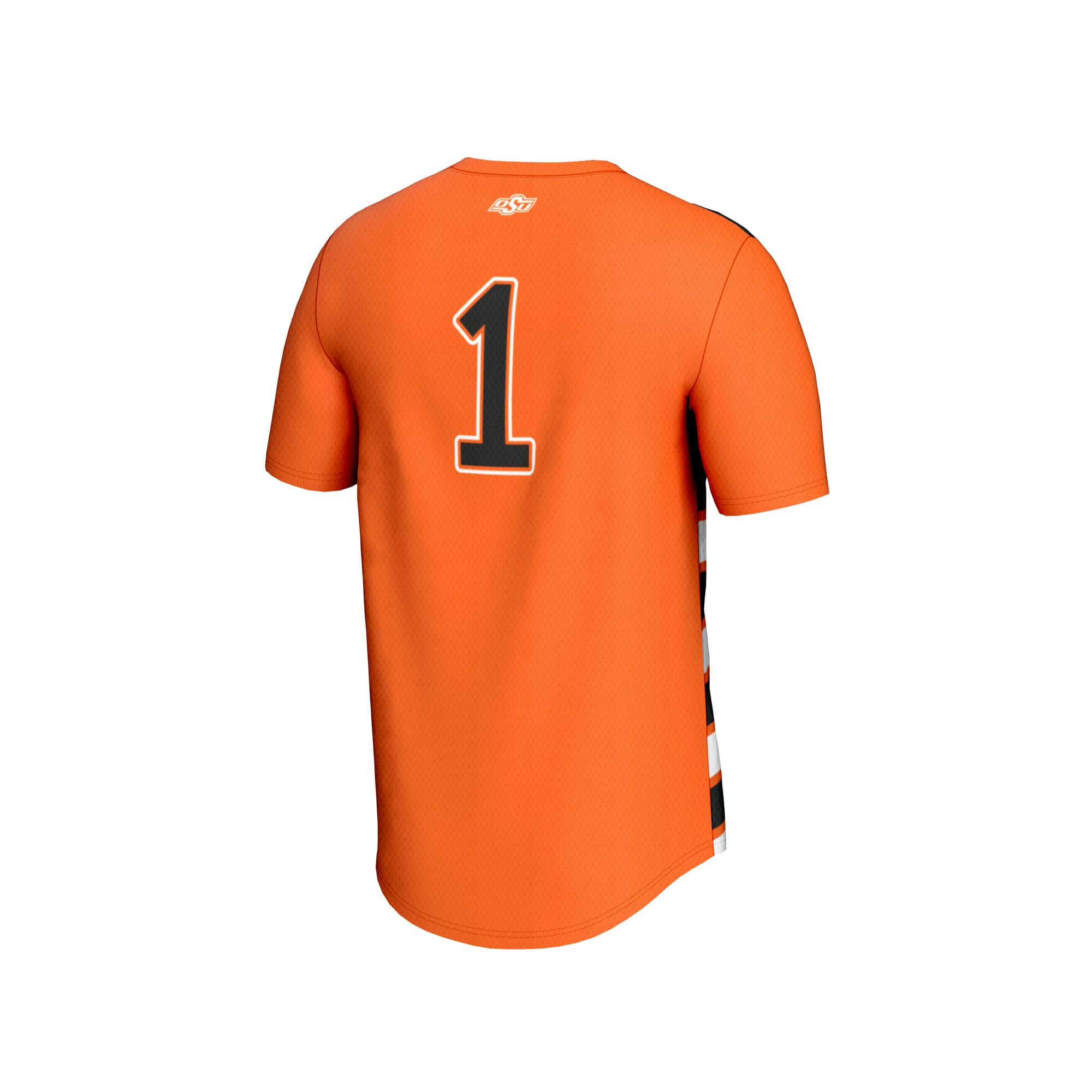Orange Collegiate Soccer Oklahoma State Cowboys Game Jersey No.1 Orange NCAA College Soccer Fan Wear Orange Collegiate Soccer