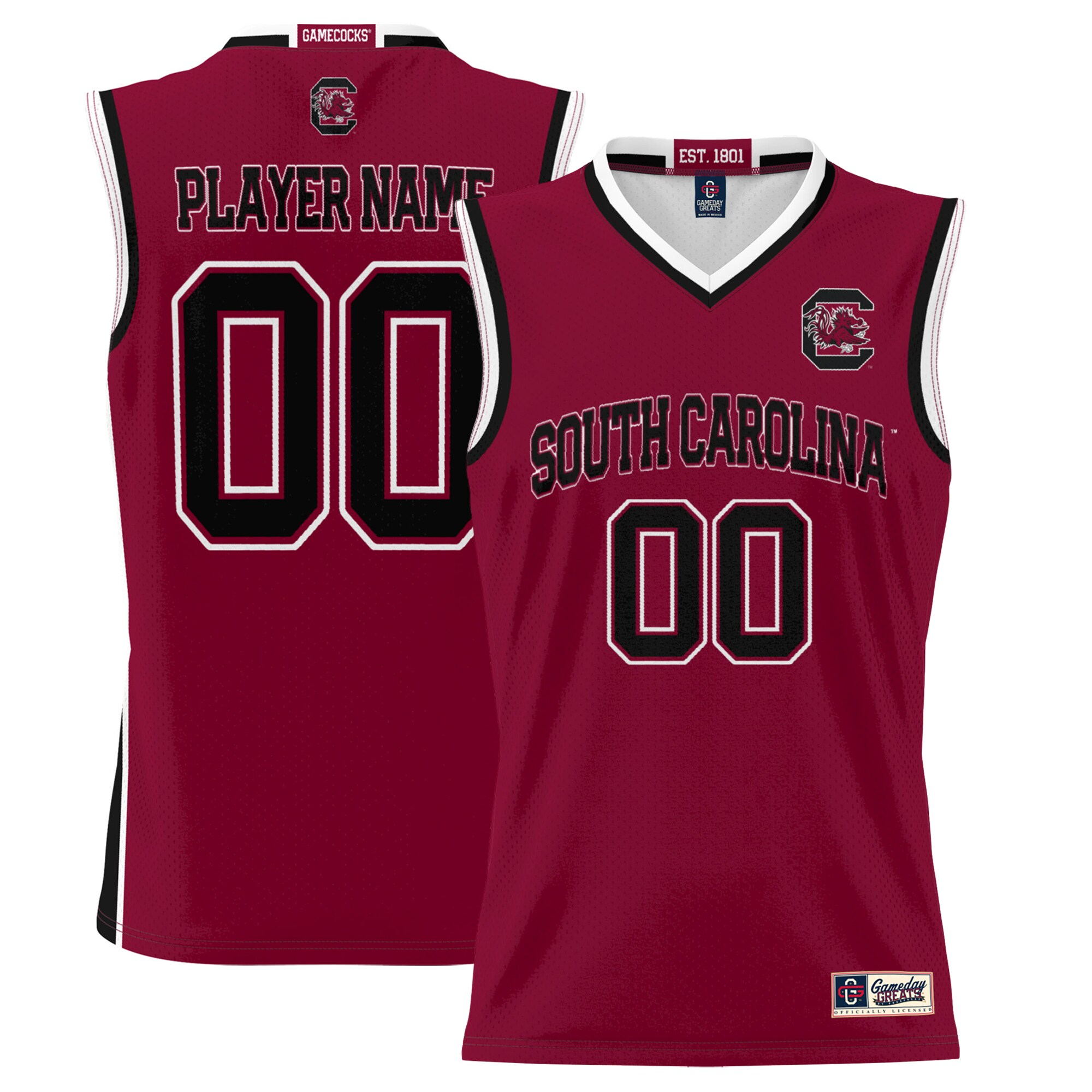 NIL Pick- Basketball South Carolina Gamecocks Player Jersey Garnet NCAA College Basketball Fan Wear