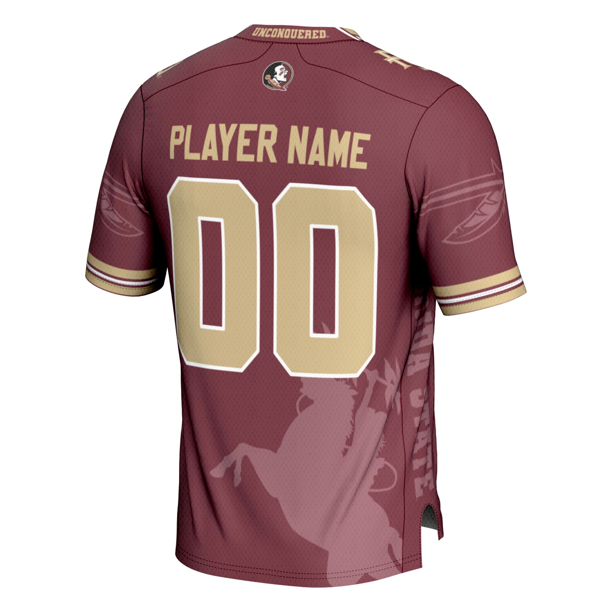 Print NIL Pick Florida State Seminoles Player Jersey Garnet NCAA College Football Fan Wear Print NIL Pick