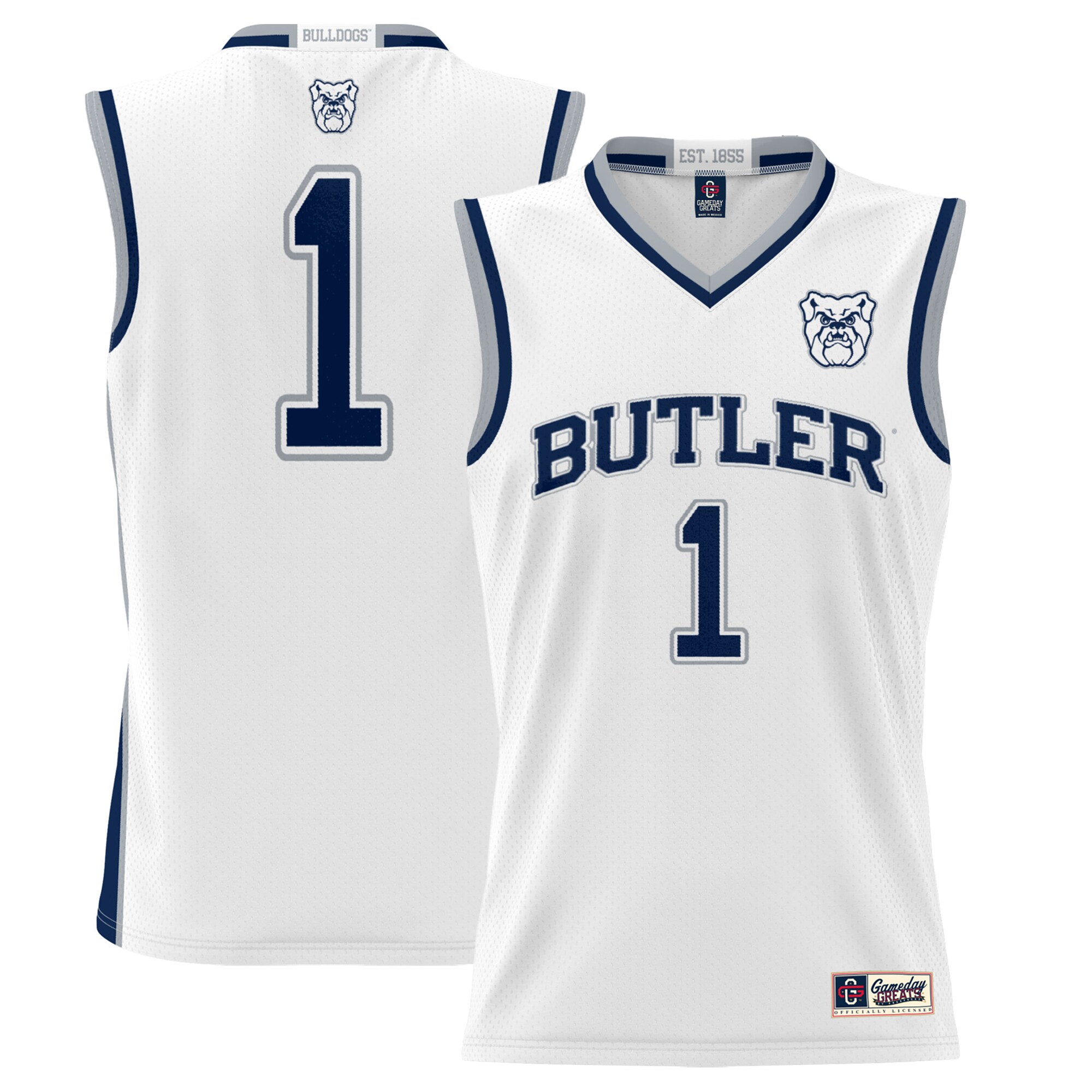 Basketball Butler Bulldogs Game Jersey White NCAA College Basketball Fan Wear