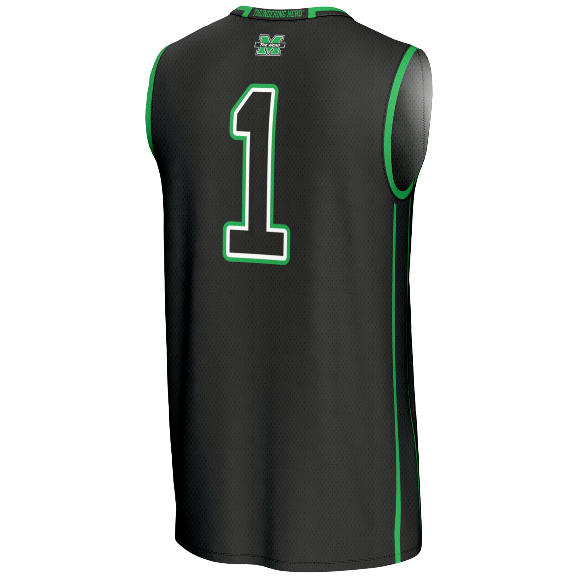Basketball Marshall Thundering Herd Game Jersey Black NCAA College Basketball Fan Wear