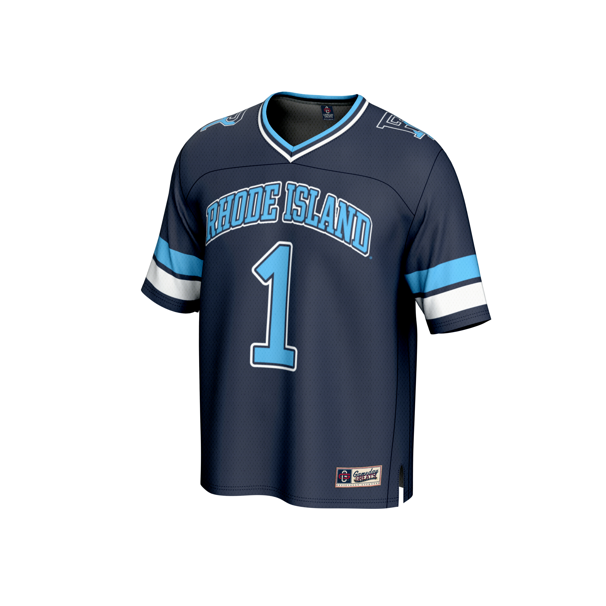 Fashion Rhode Island Rams Game Jersey Navy NCAA College Football Fan Wear