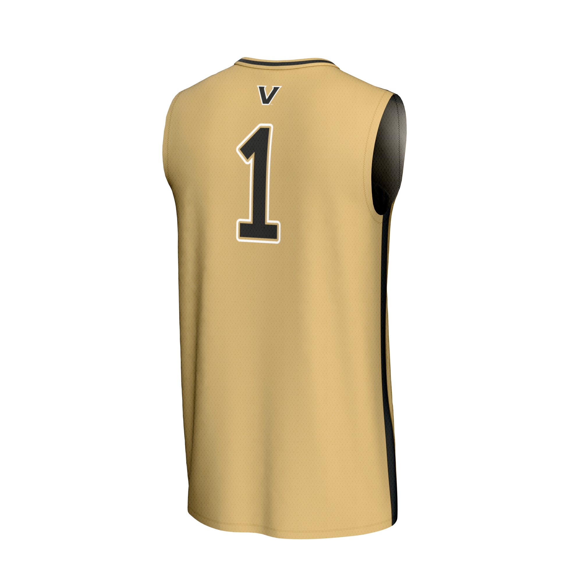 Collegiate Basketball Fashion Vanderbilt Commodores Game Jersey Gold NCAA College Basketball Fan Wear Collegiate Basketball Fashion