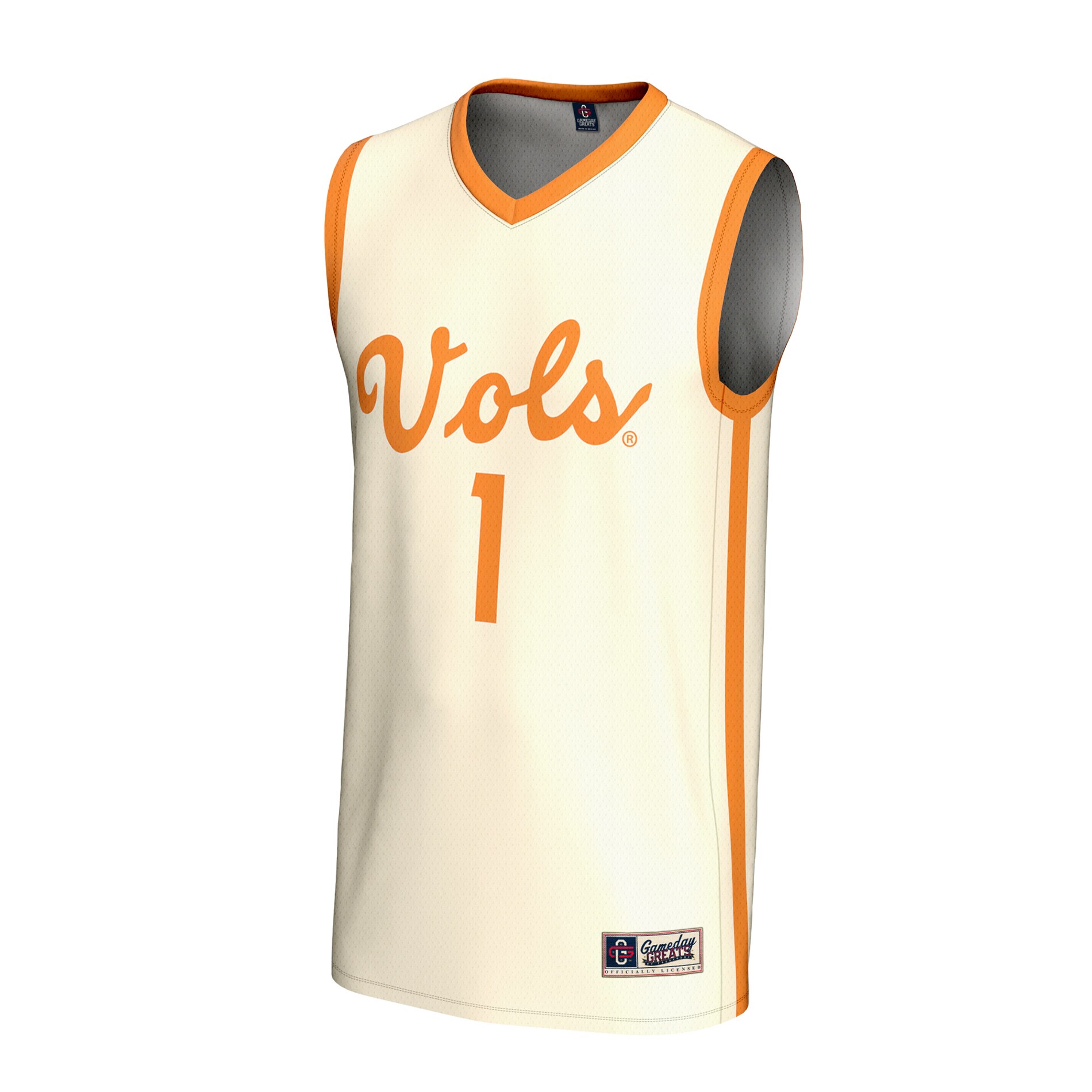 Basketball Fashion Tennessee Volunteers Game Jersey Cream NCAA College Basketball Fan Wear