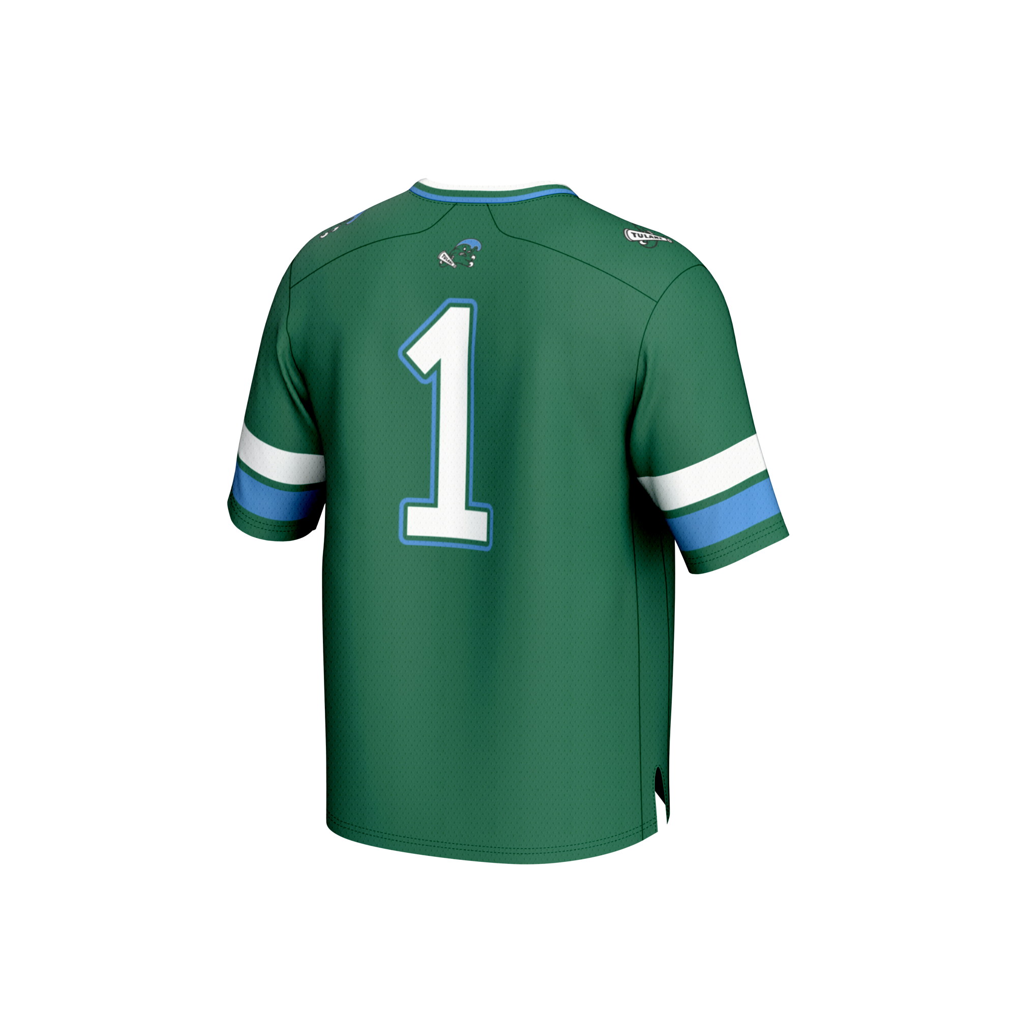 Collegiate Fashion Tulane Green Wave Game Jersey Green NCAA College Football Fan Wear