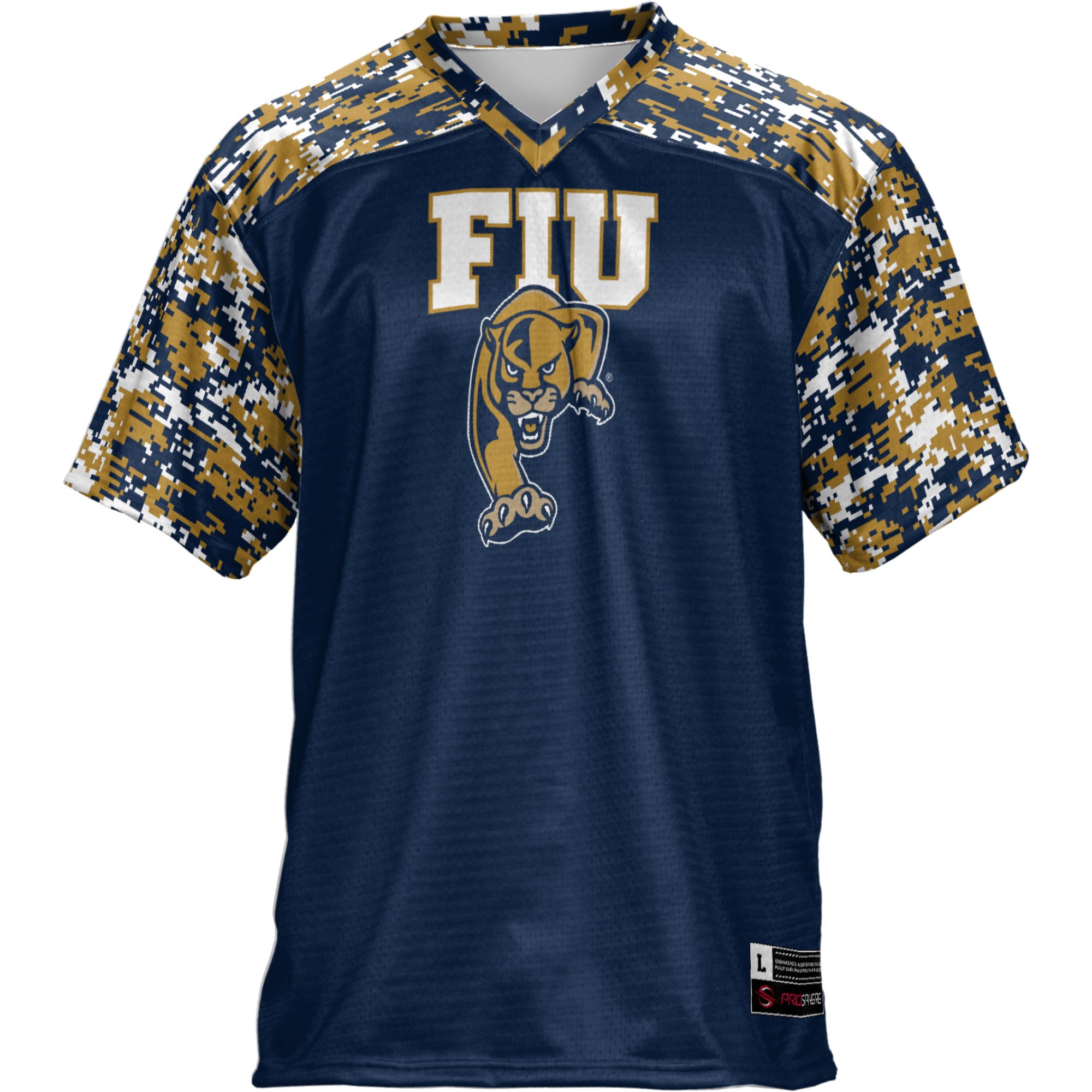 Blue FIU Panthers Game Jersey Blue NCAA College Football Fan Wear Blue