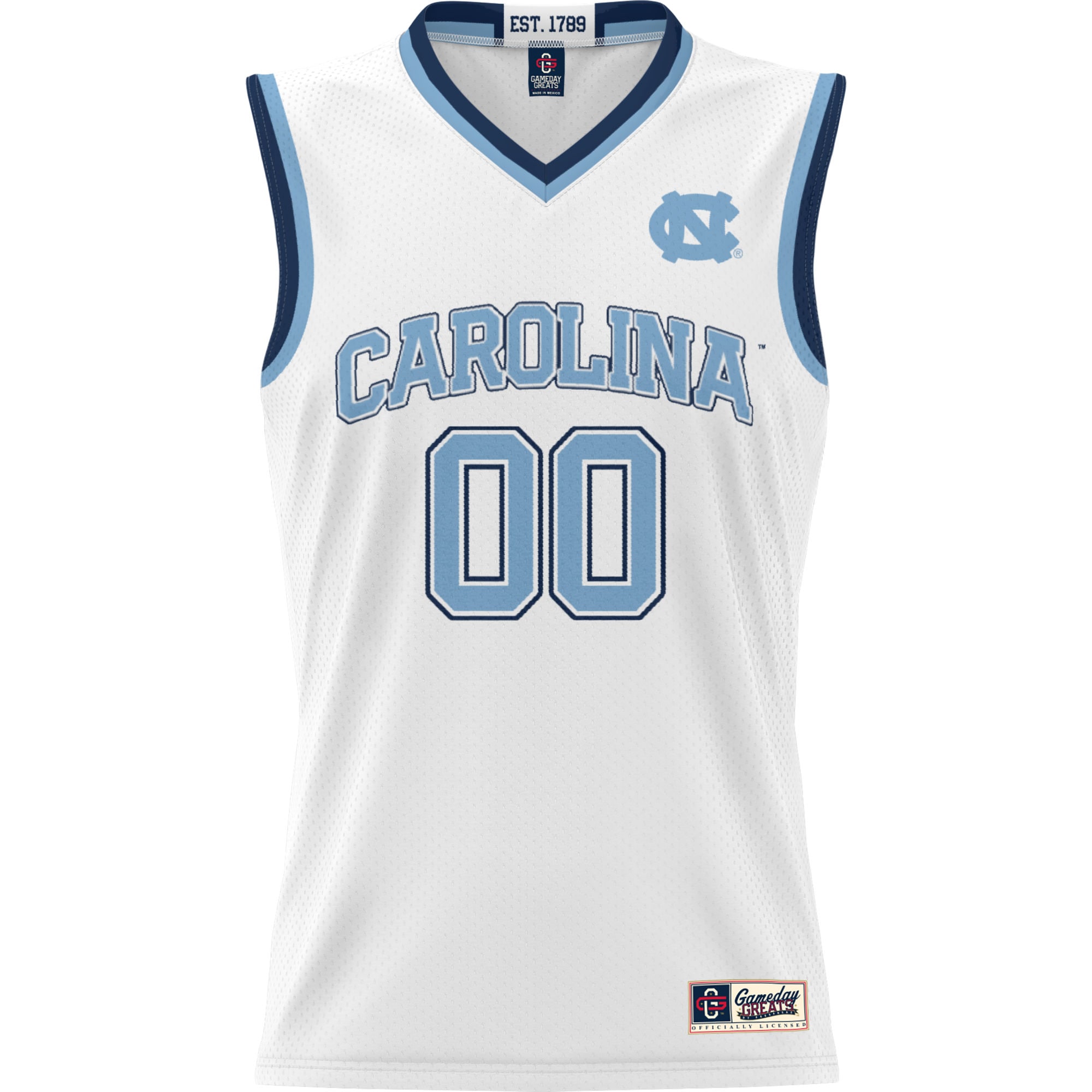 NIL Pick- Basketball North Carolina Tar Heels Player Jersey White NCAA College Basketball Fan Wear