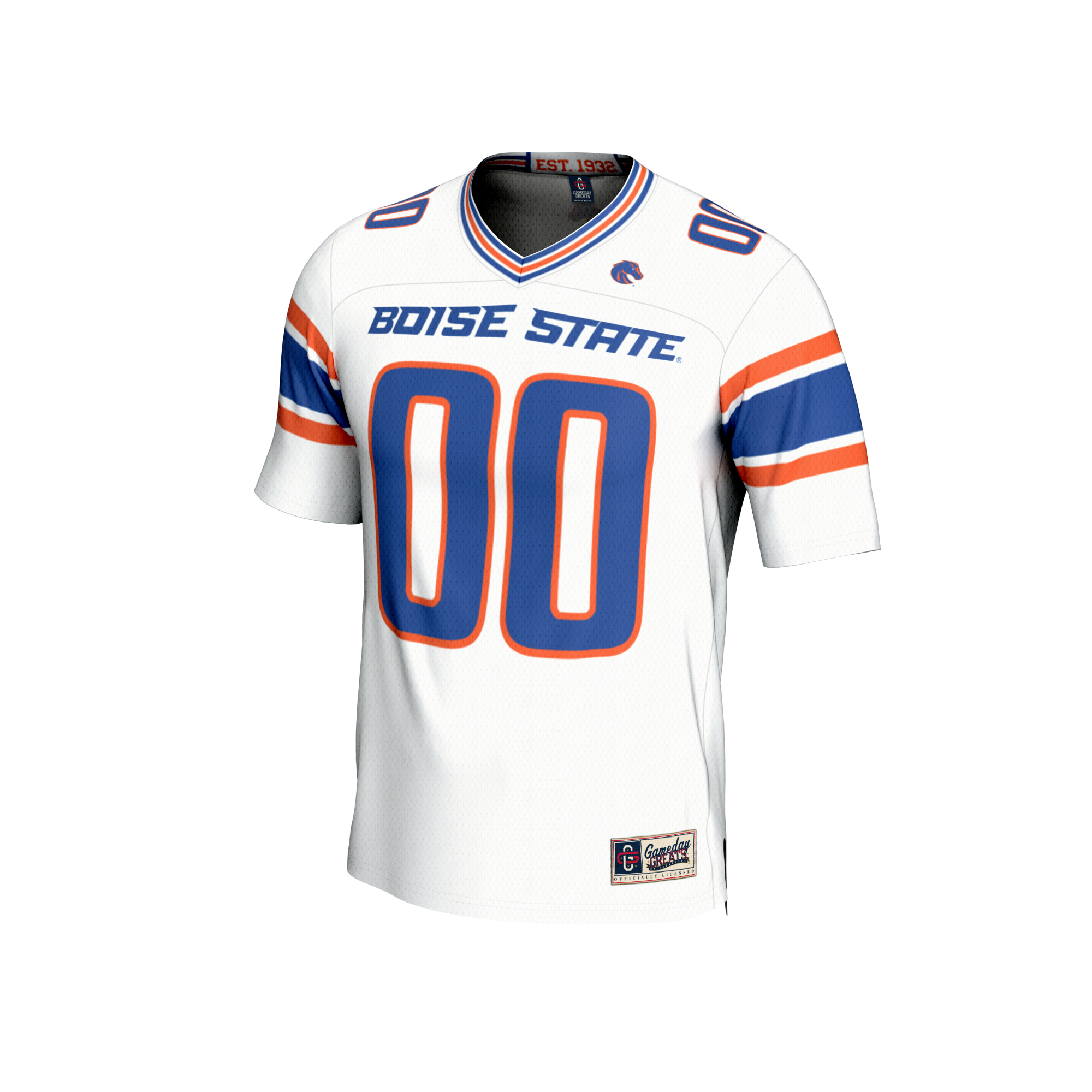 NIL Pick- Collegiate Boise State Broncos Player Jersey White NCAA College Football Fan Wear NIL Pick- Collegiate