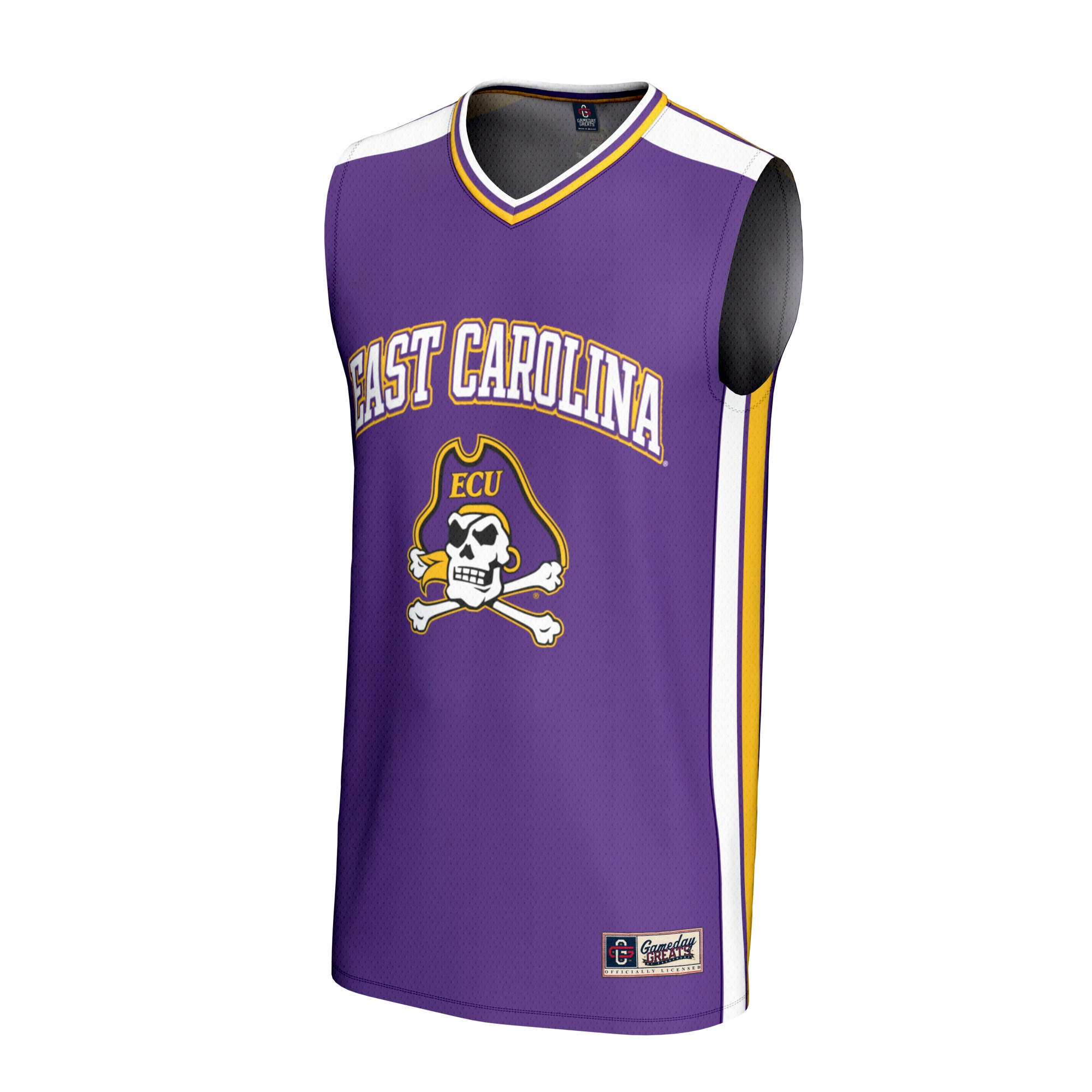Spirit Basketball ECU Pirates Game Jersey Purple NCAA College Basketball Fan Wear Spirit Basketball