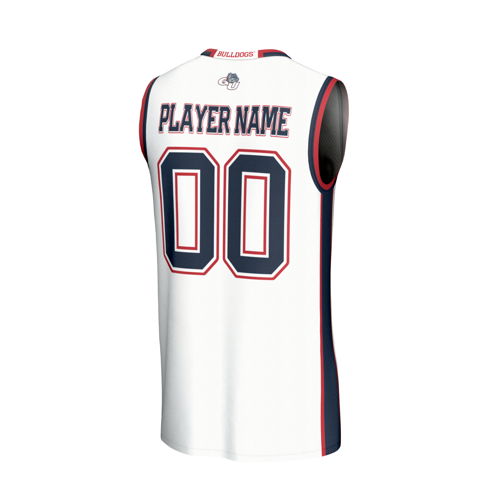 Collegiate Gonzaga Bulldogs Player Jersey White NCAA College Basketball Fan Wear