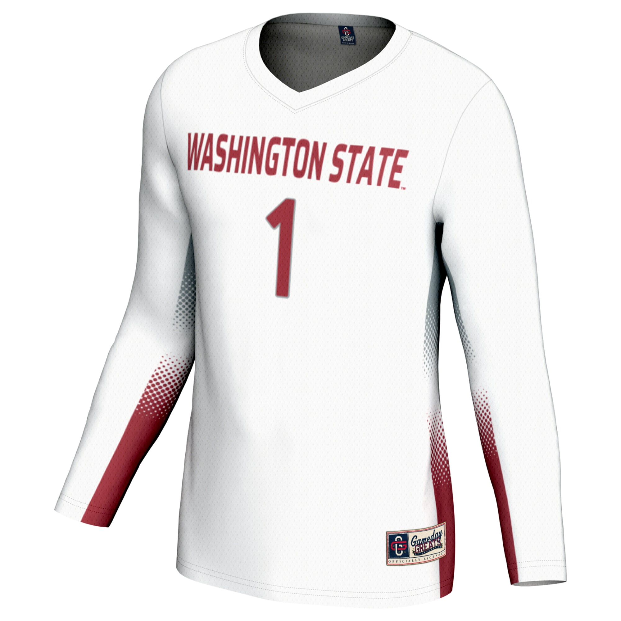 Volleyball Washington State Cougars Game Jersey White NCAA College Volleyball Fan Wear