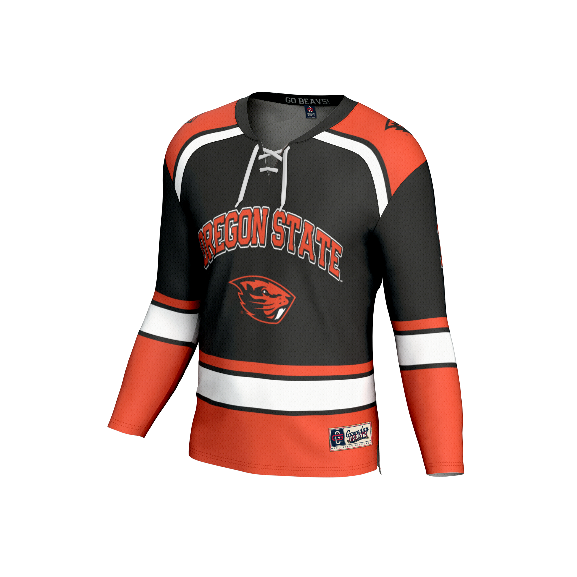 Hockey Fashion Oregon State Beavers Game Jersey Black NCAA College Hockey Fan Wear Hockey Fashion