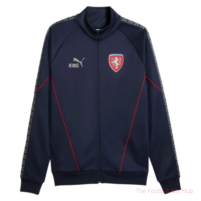 Czech Republic KING American Football Outerwear Navy NCAA College Football Fan Wear Czech Republic KING