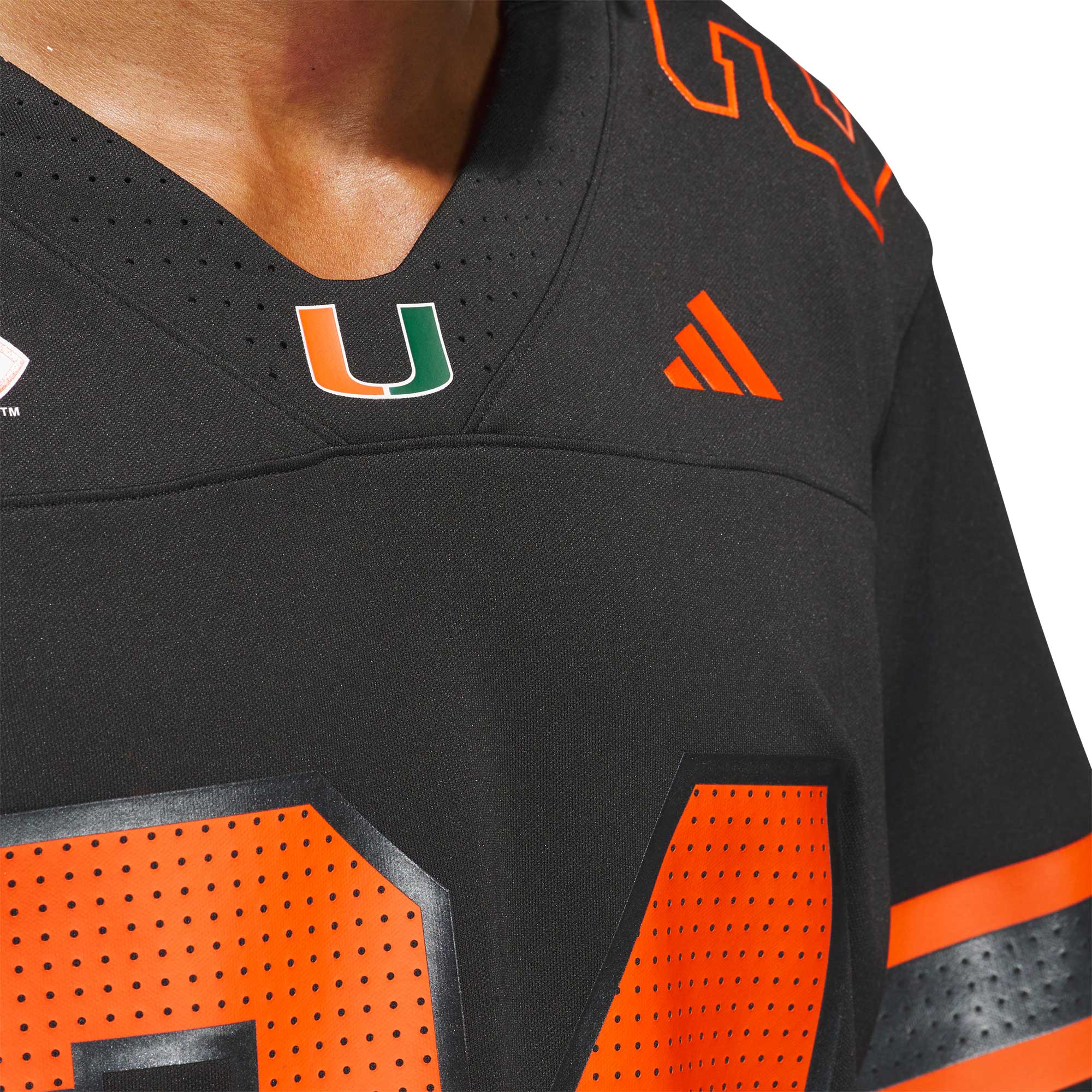 Strategy Miami Hurricanes Jersey Black NCAA College Football Fan Wear