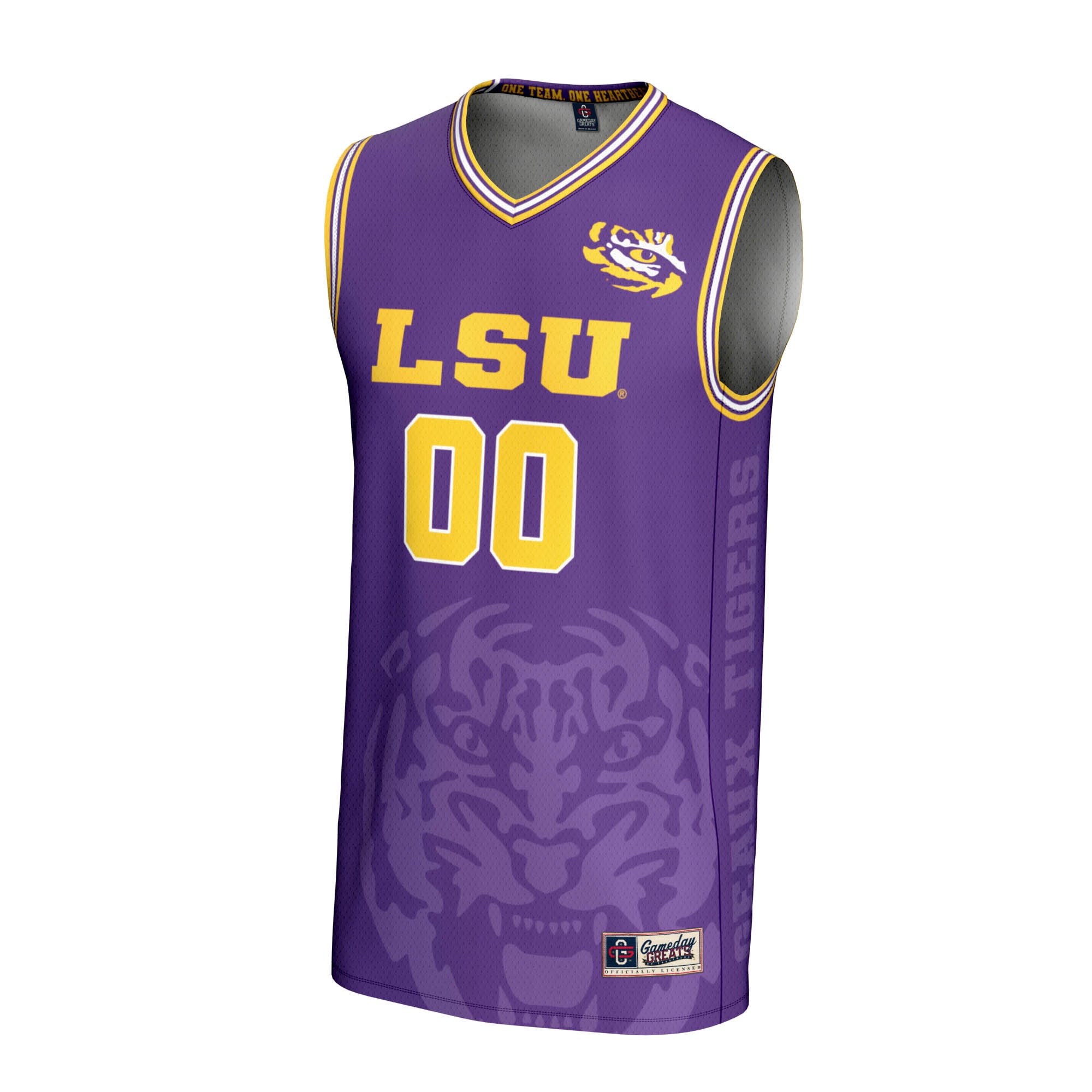 NIL Pick Basketball LSU Tigers Player Jersey Purple NCAA College Basketball Fan Wear
