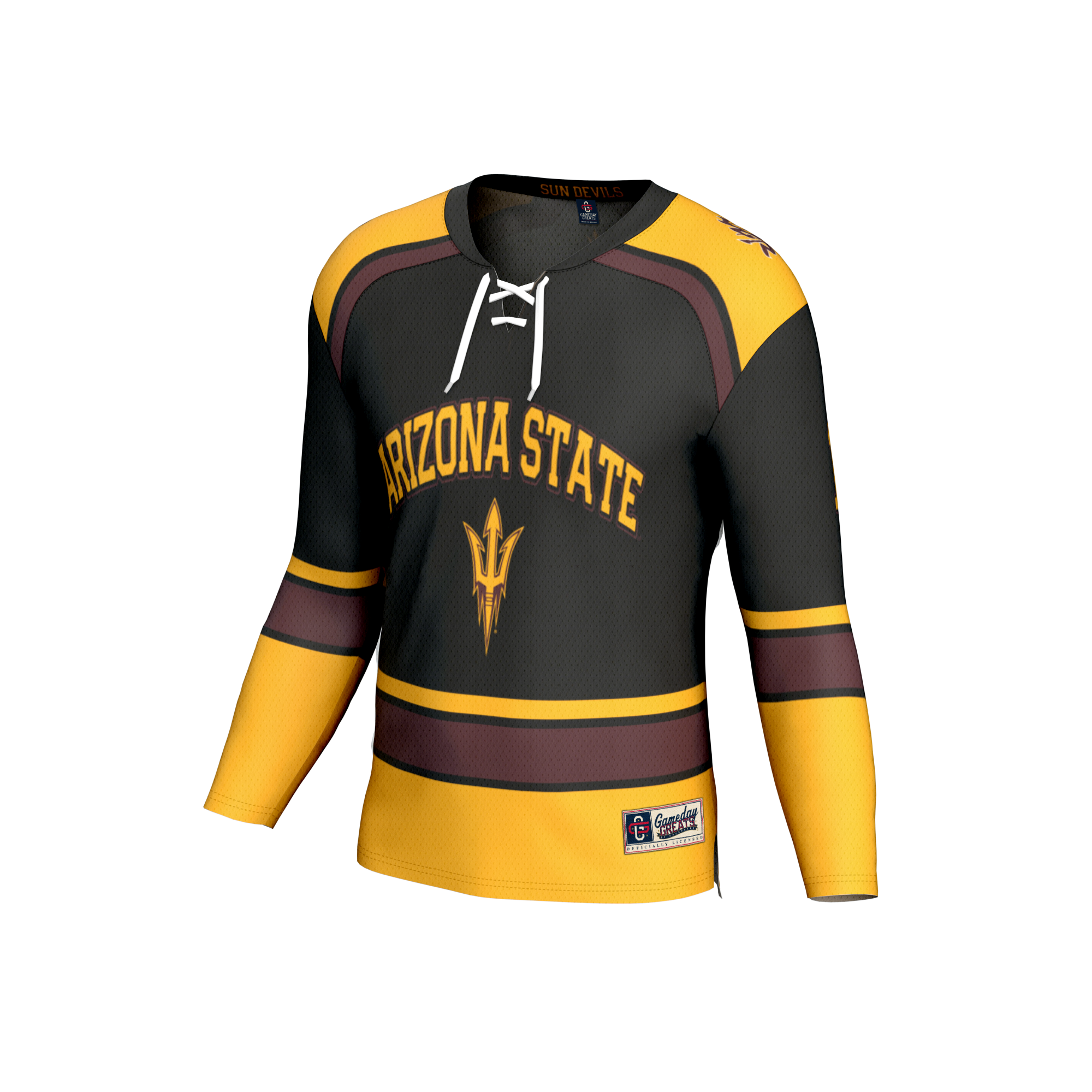 Hockey Fashion Arizona State Sun Devils Game Jersey Black NCAA College Hockey Fan Wear Hockey Fashion