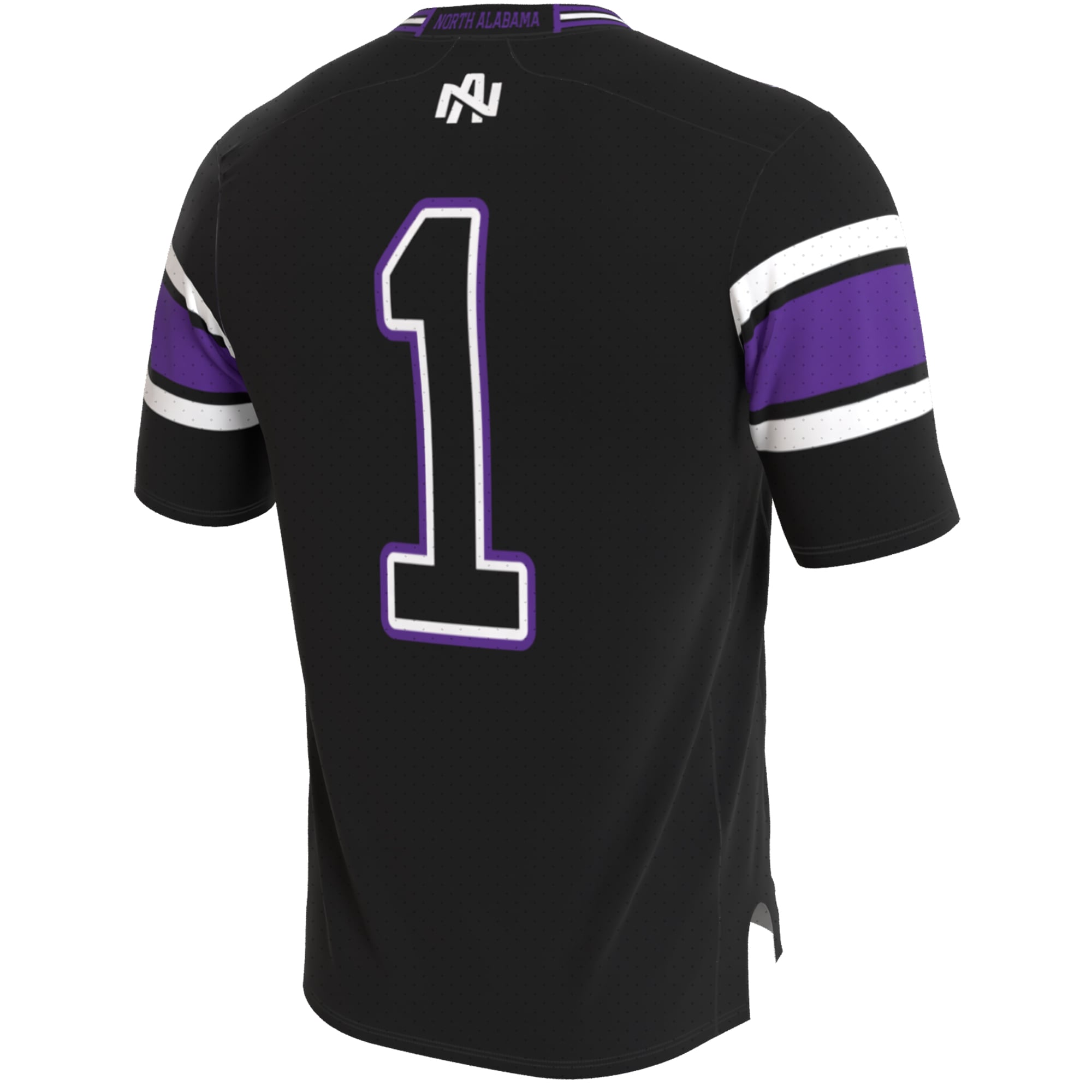 Black Collegiate Blackout North Alabama Lions Game Jersey Black NCAA College Football Fan Wear Black Collegiate Blackout