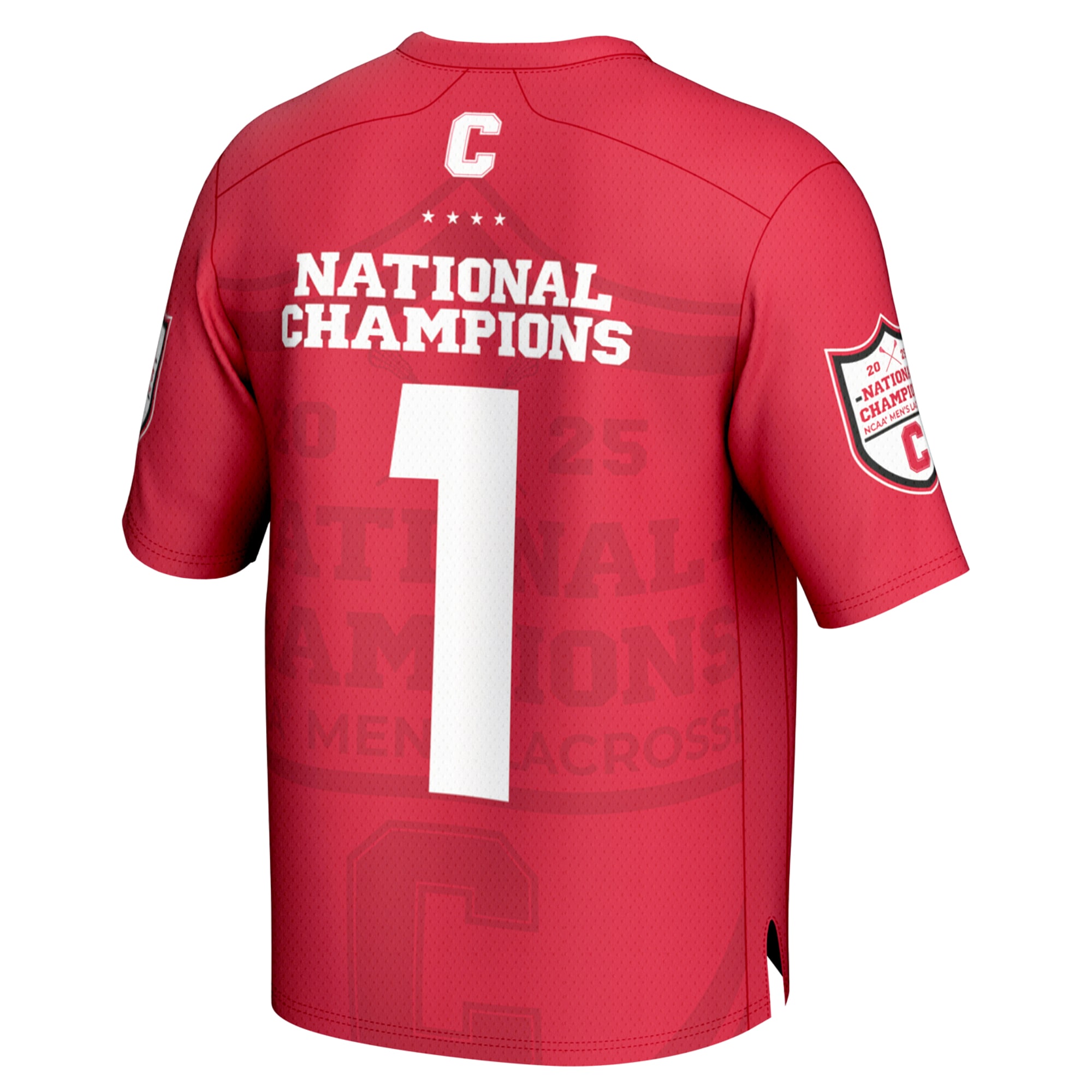 Lacrosse Champions Fashion Cornell Big Red Game Jersey Red NCAA College Lacrosse Fan Wear