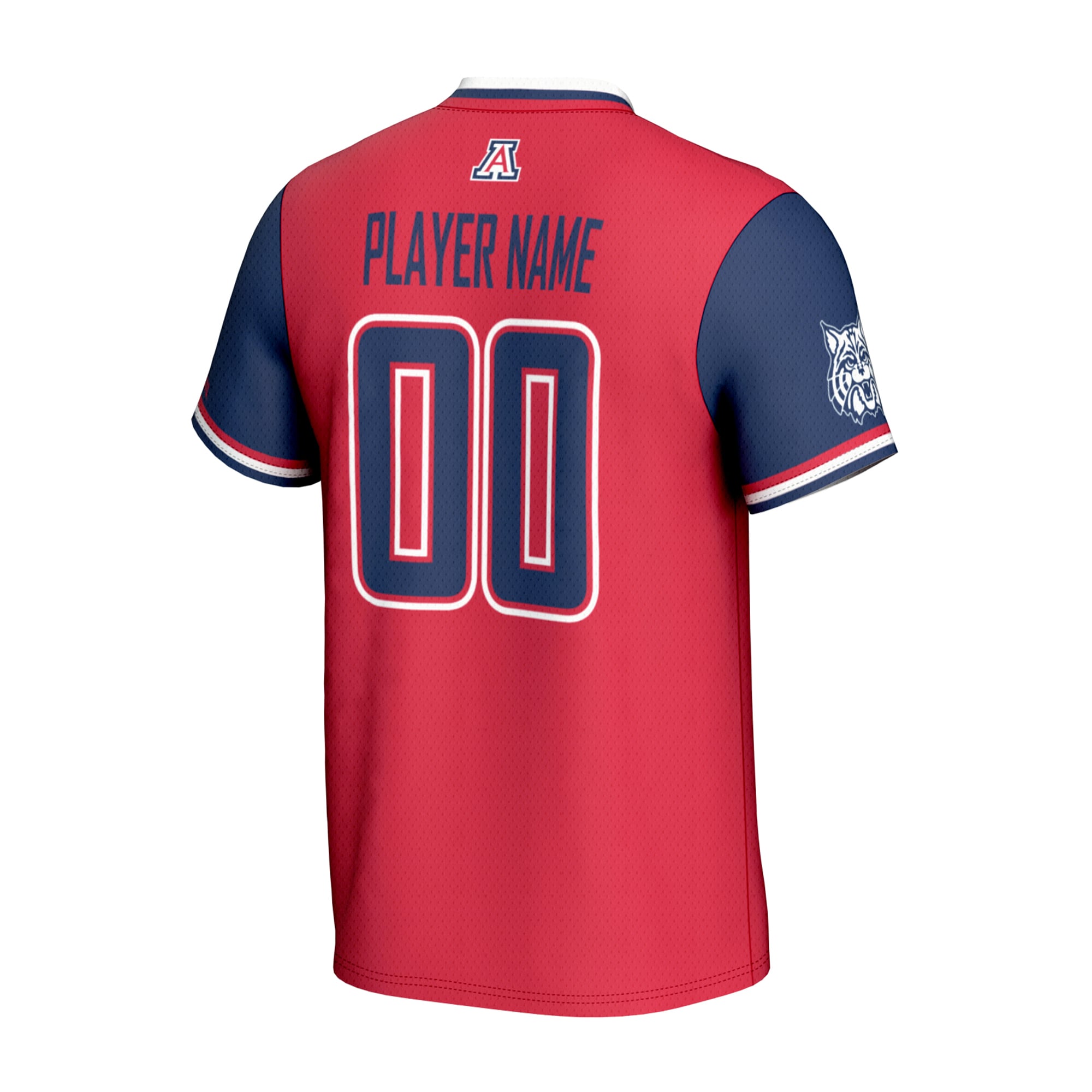 NIL Pick- Collegiate Arizona Wildcats Player Jersey Red NCAA College Soccer Fan Wear NIL Pick- Collegiate