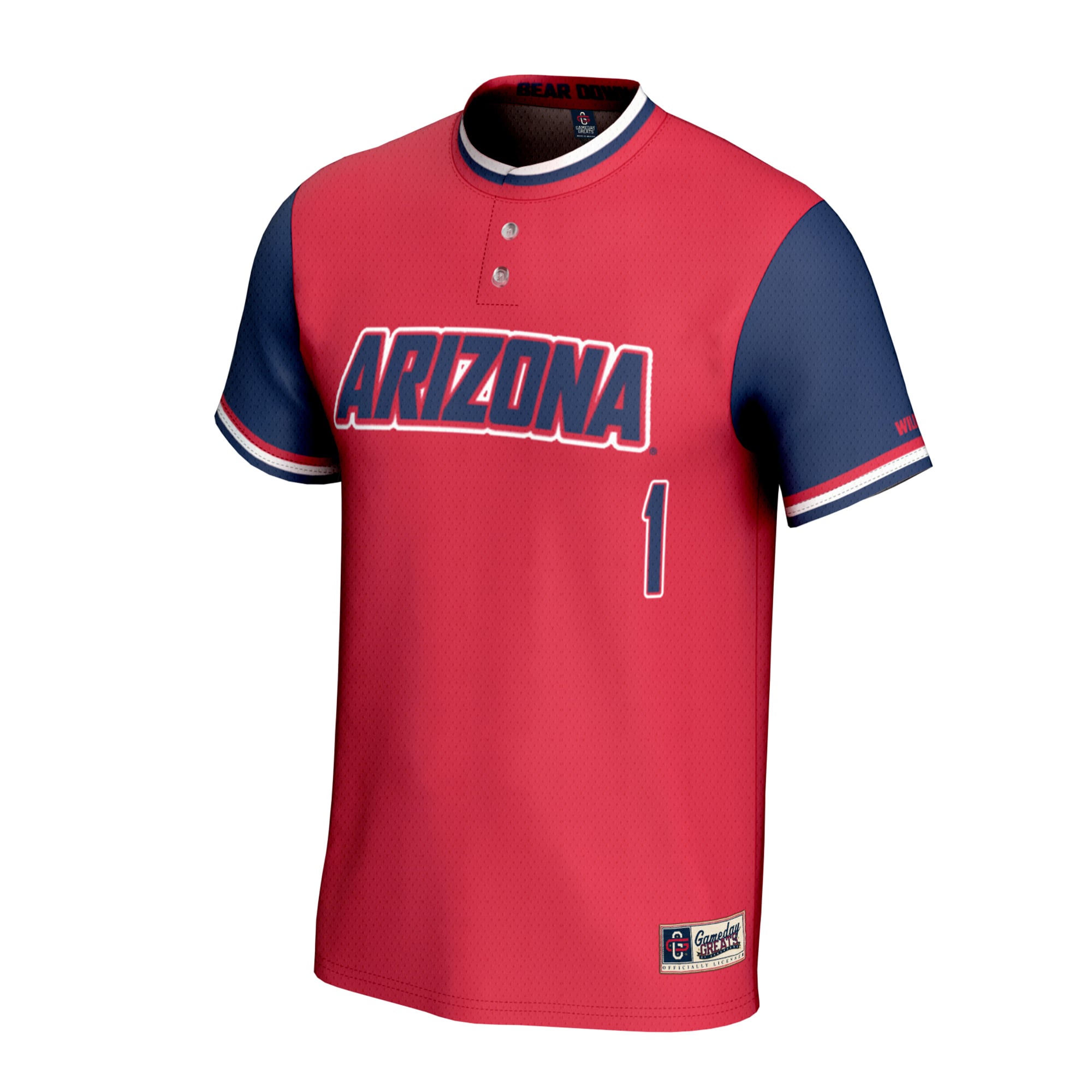 Softball Fashion Arizona Wildcats Game Jersey Red NCAA College Softball Fan Wear Softball Fashion