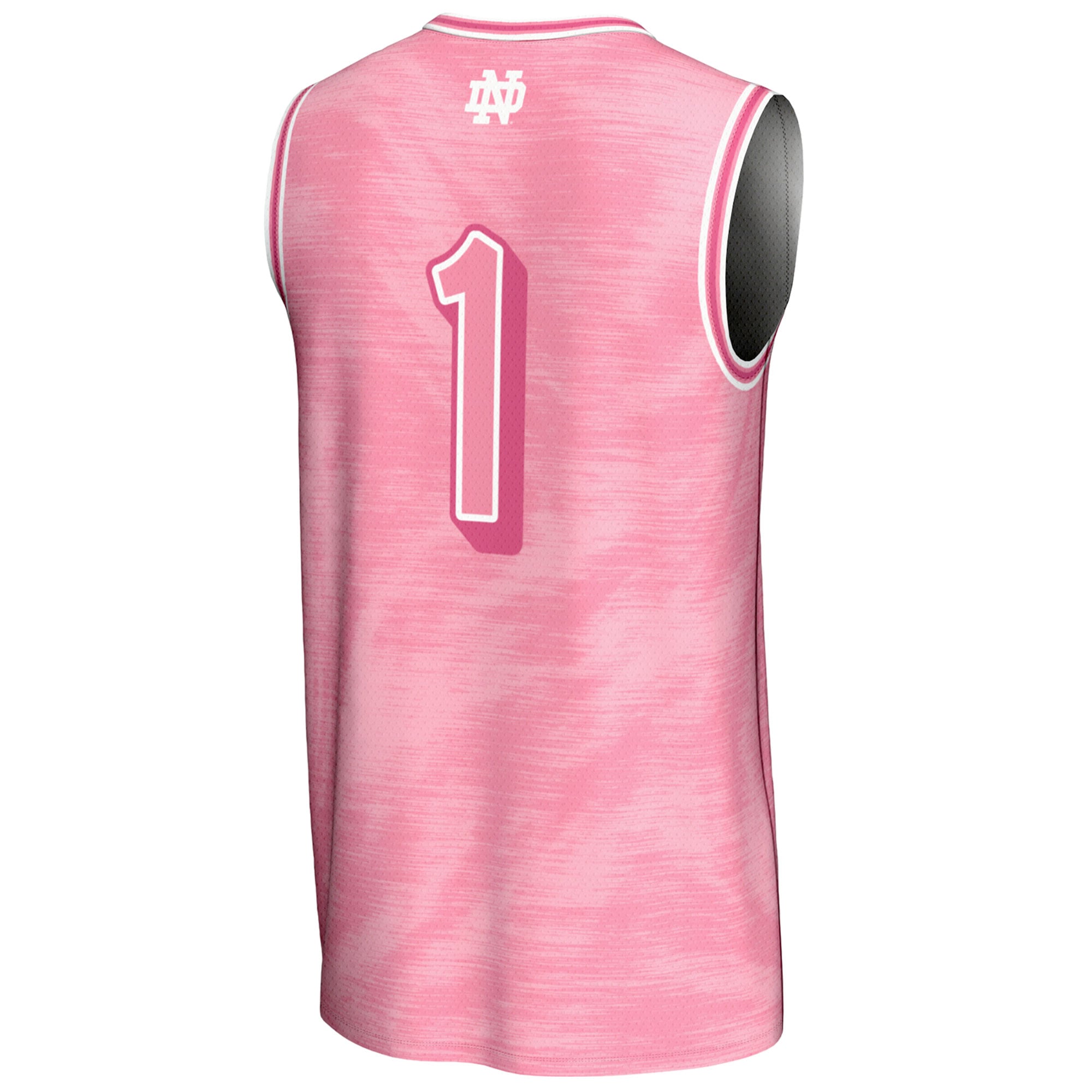 Basketball Fashion Notre Dame Fighting Irish Game Jersey Pink NCAA College Basketball Fan Wear