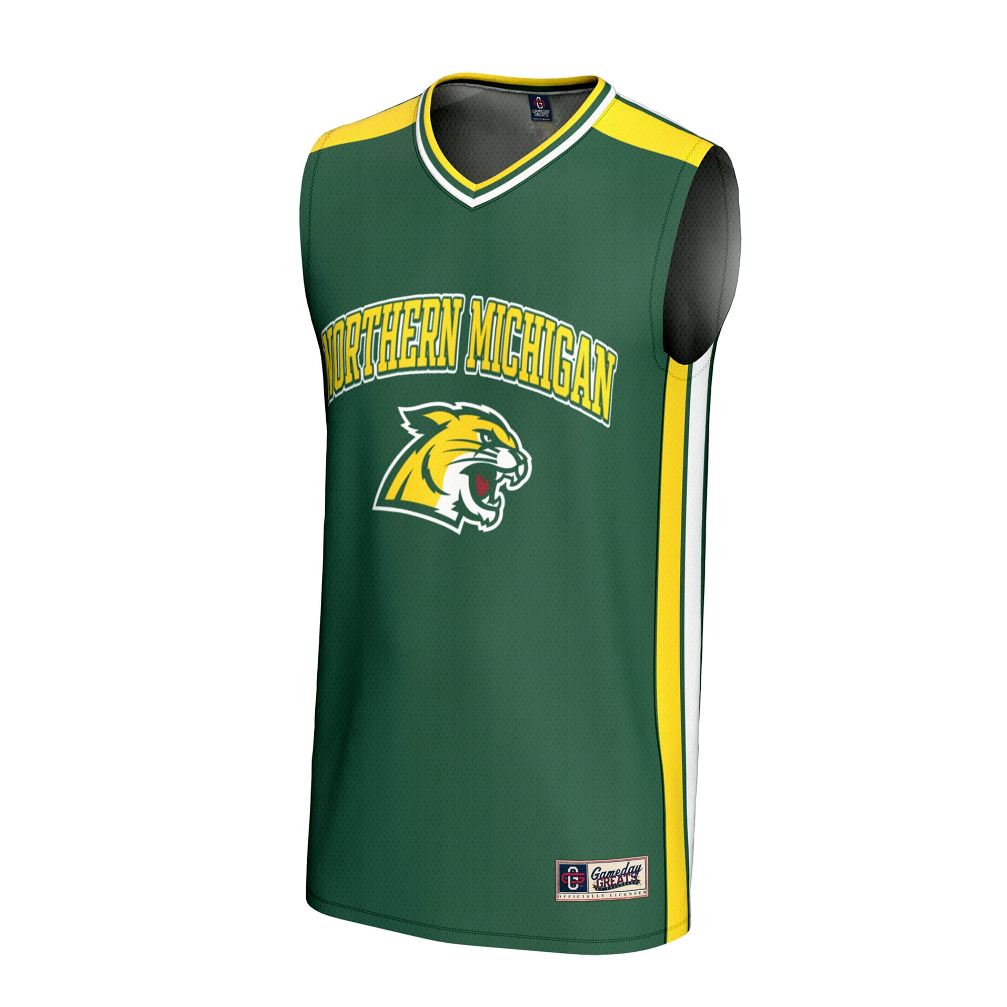 Spirit Basketball Northern Michigan Wildcats Game Jersey Green NCAA College Basketball Fan Wear Spirit Basketball