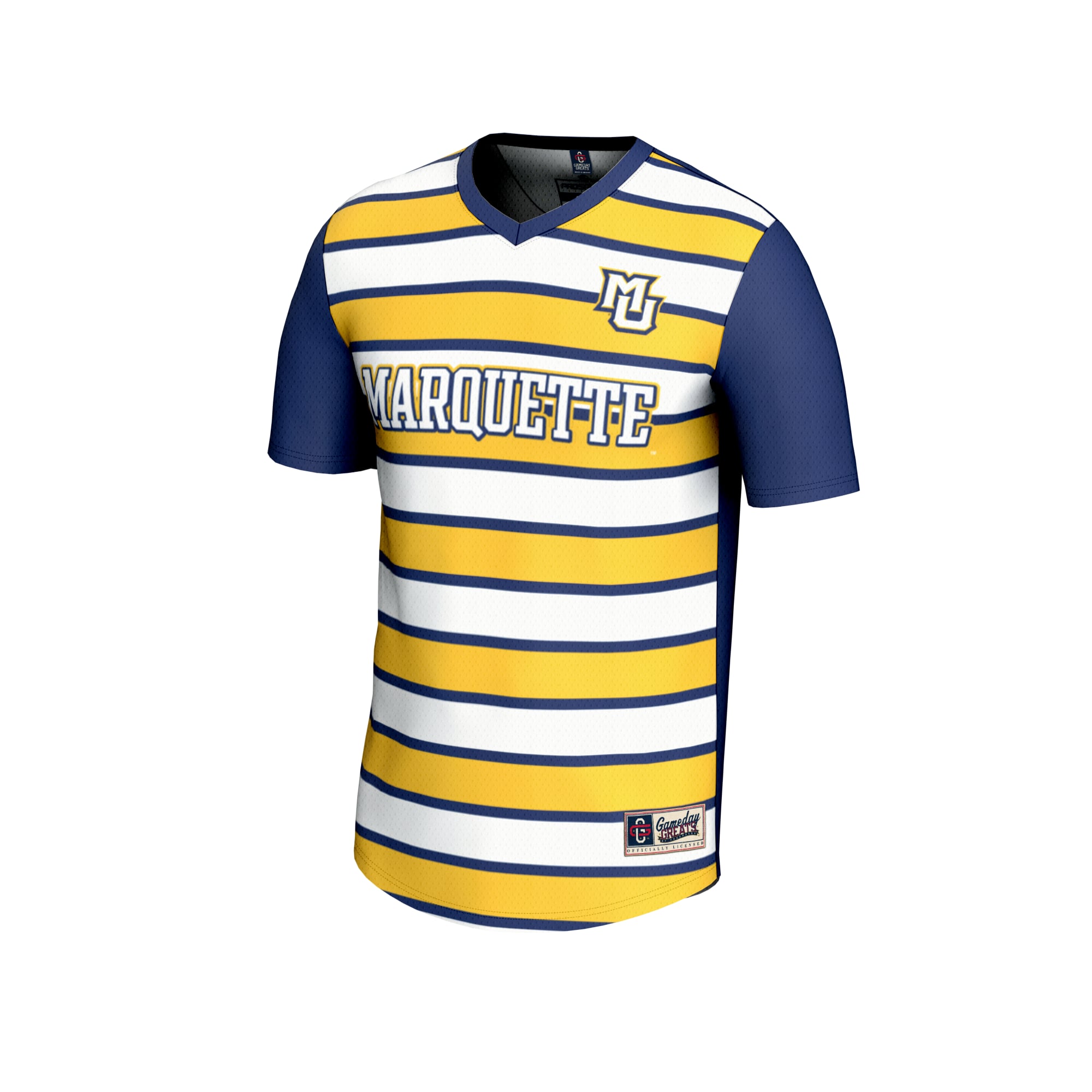 Collegiate Soccer NIL Marquette Golden Eagles Player Jersey Blue NCAA College Soccer Fan Wear