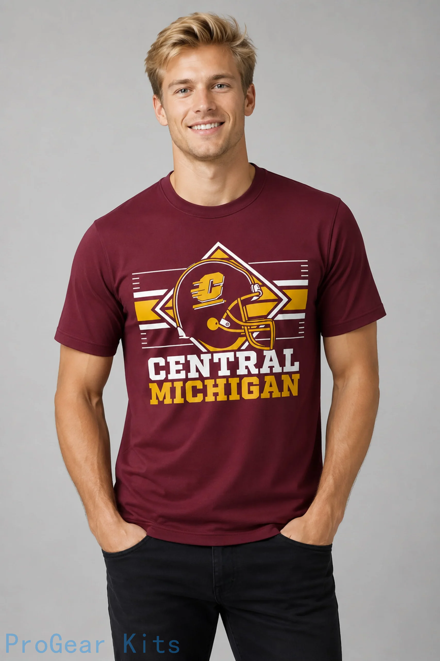 Schedule Central Michigan Chippewas Jersey NCAA College Football Fan Wear Schedule