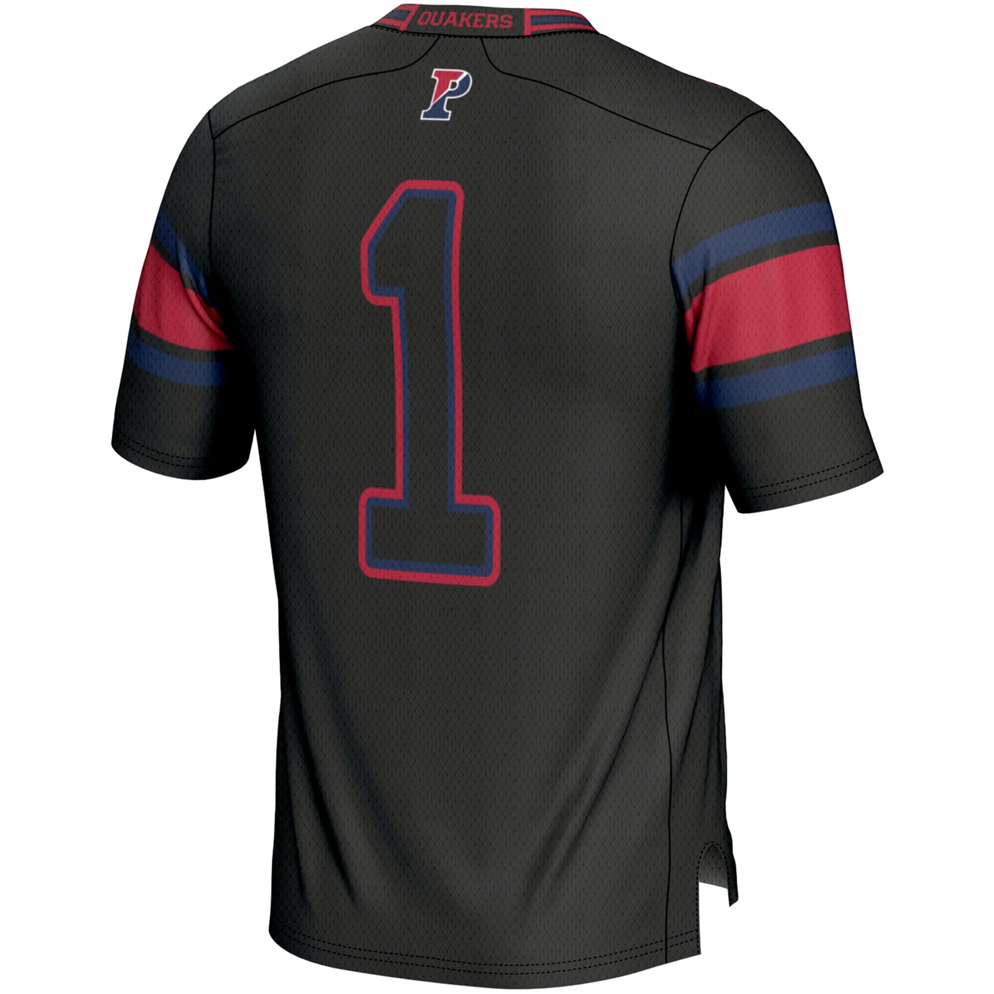 Pennsylvania Quakers Endzone Game Jersey No.1 Black NCAA College Football Fan Wear