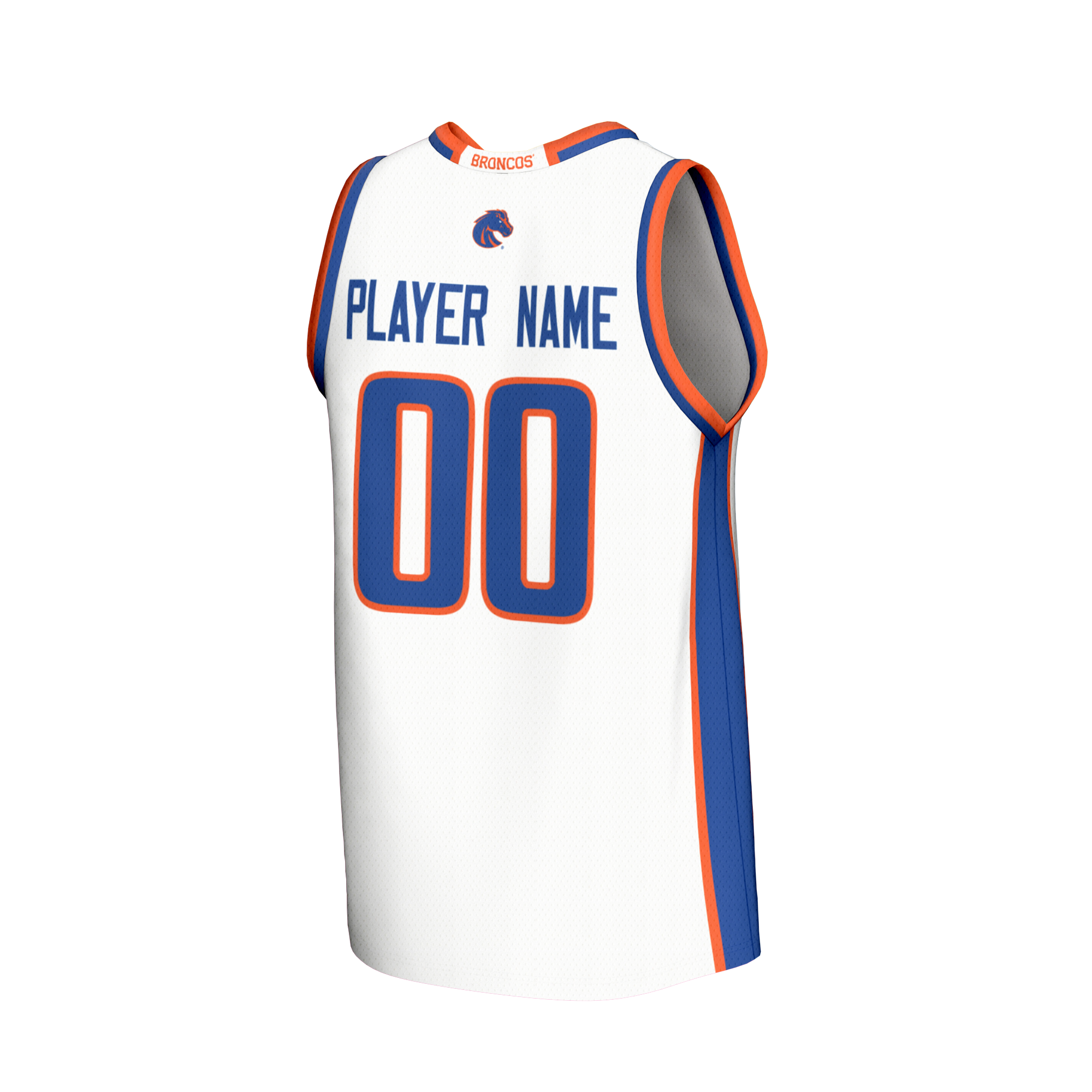 NIL Pick Boise State Broncos Player Jersey White NCAA College Basketball Fan Wear NIL Pick