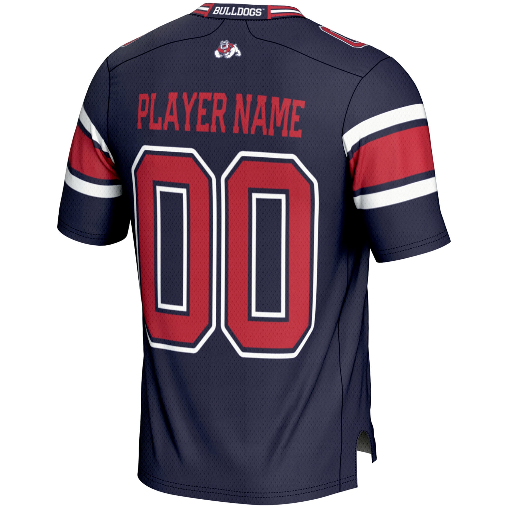 NIL Pick Fresno State Bulldogs Player Jersey Navy NCAA College Football Fan Wear NIL Pick
