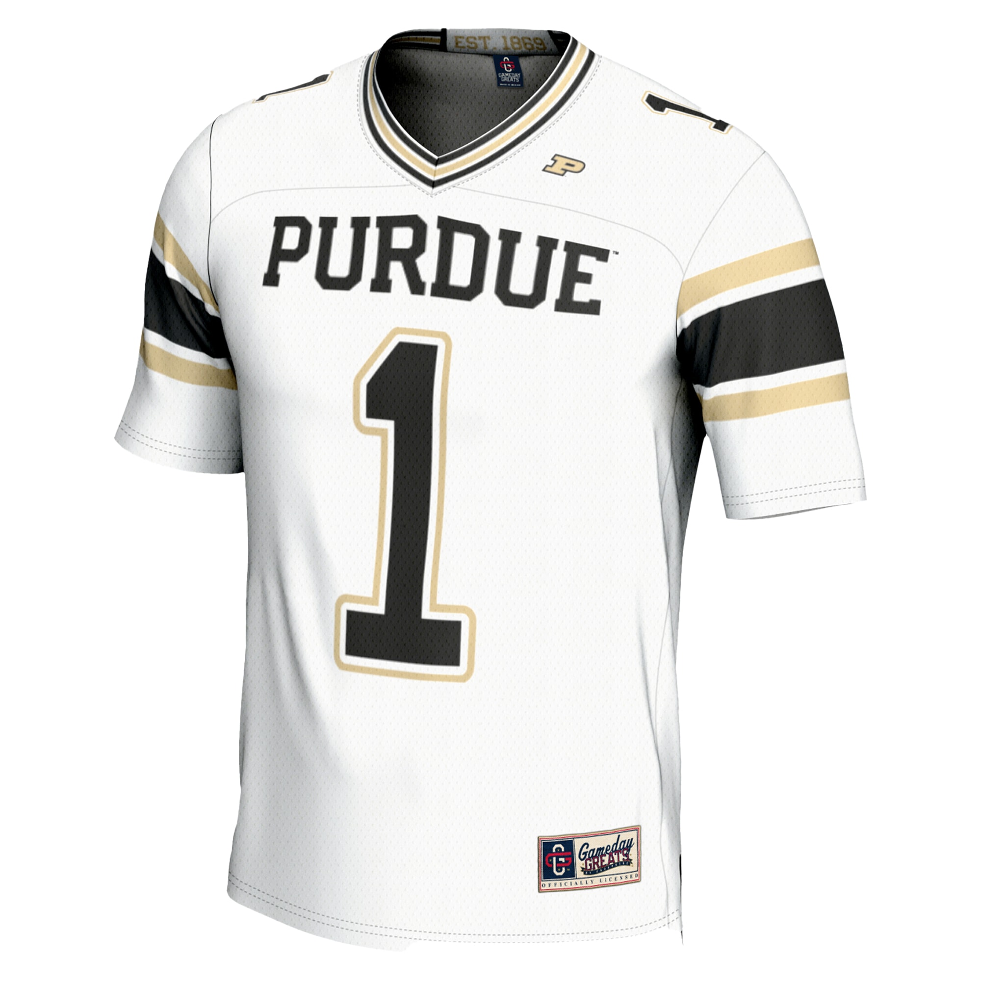 Endzone Purdue Boilermakers Game Jersey White NCAA College Football Fan Wear