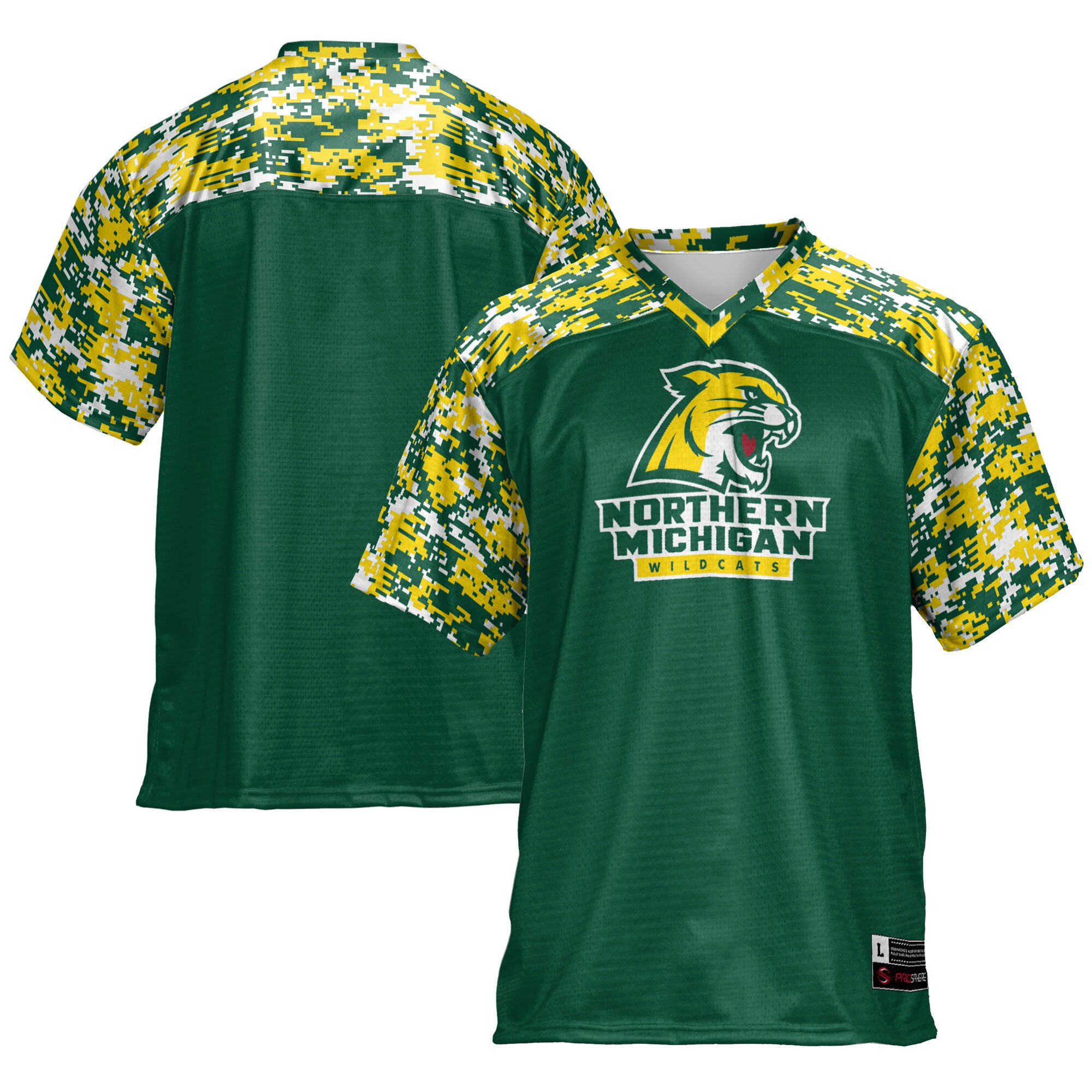 Northern Michigan Wildcats Game Jersey Green NCAA College Football Fan Wear