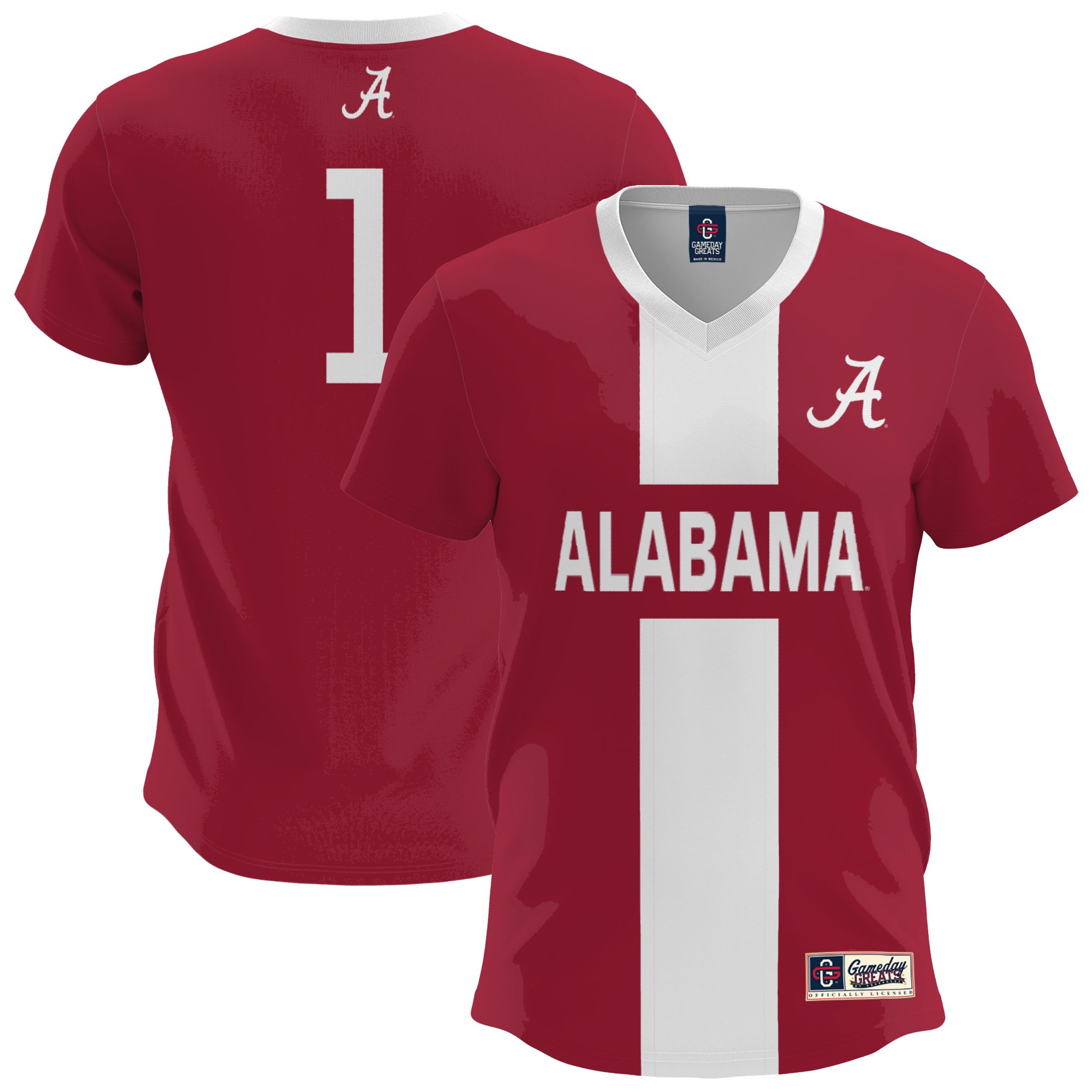 Modern Alabama Crimson Tide Jersey Crimson NCAA College Soccer Fan Wear