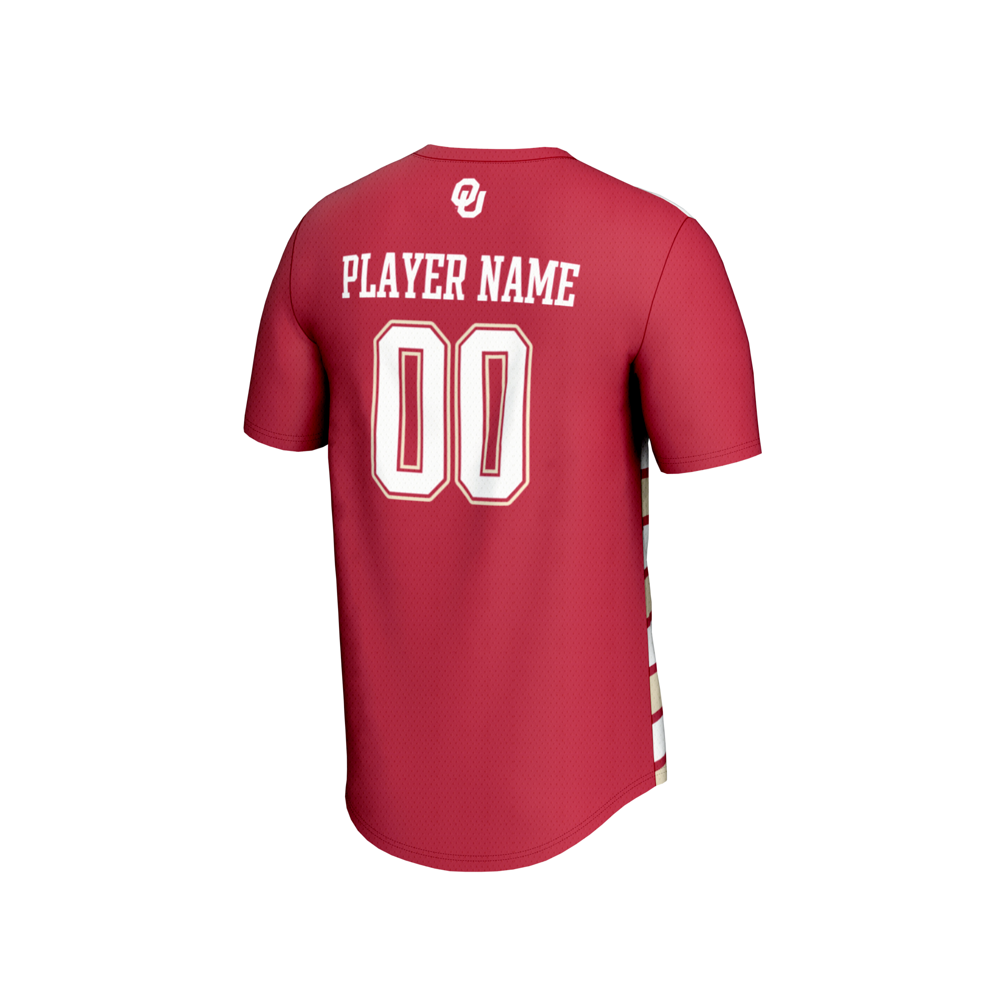 NIL Pick- Collegiate Oklahoma Sooners Player Jersey Crimson NCAA College Soccer Fan Wear NIL Pick- Collegiate
