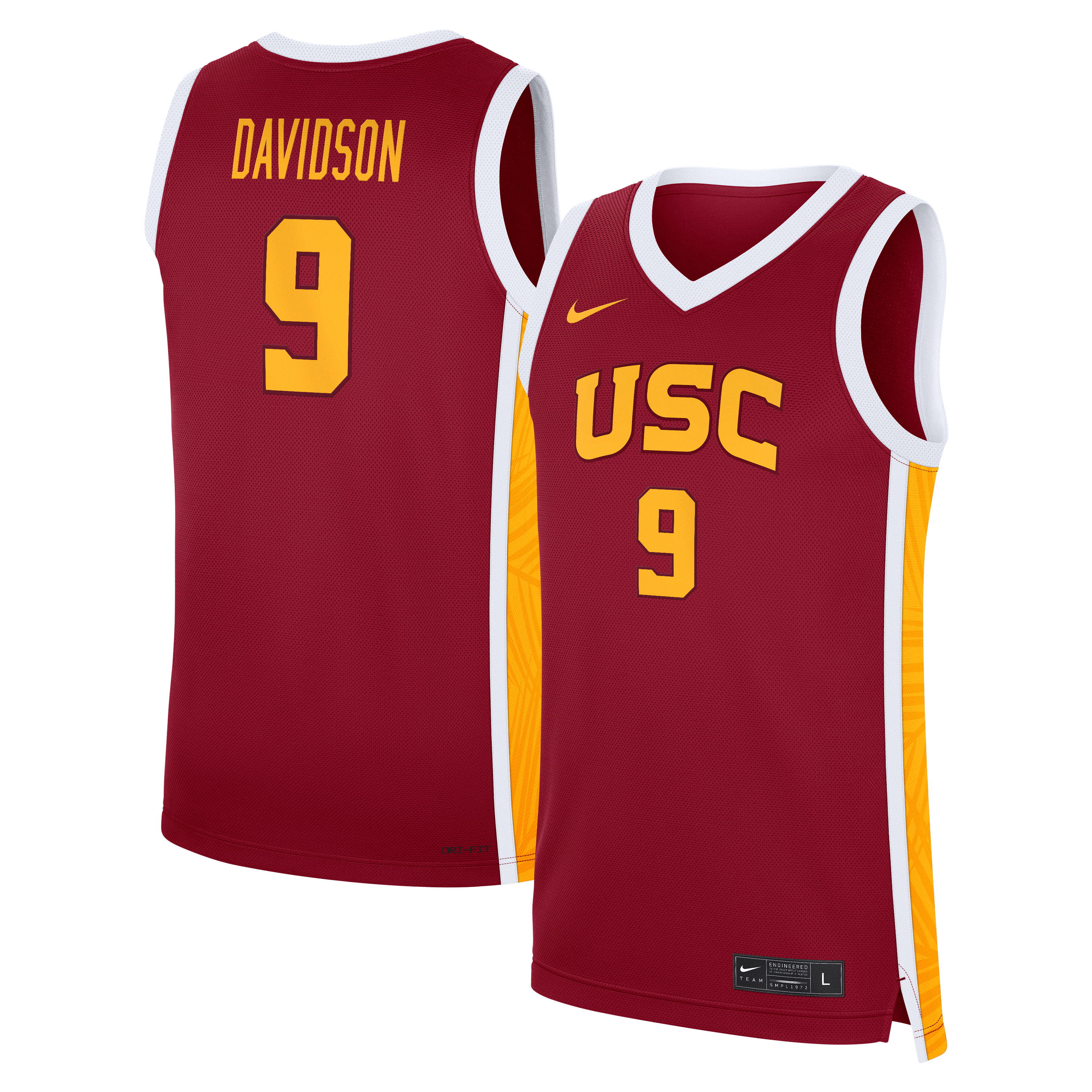 Jazzy Davidson USC Trojans Replica Jersey Cardinal NCAA College Basketball Fan Wear