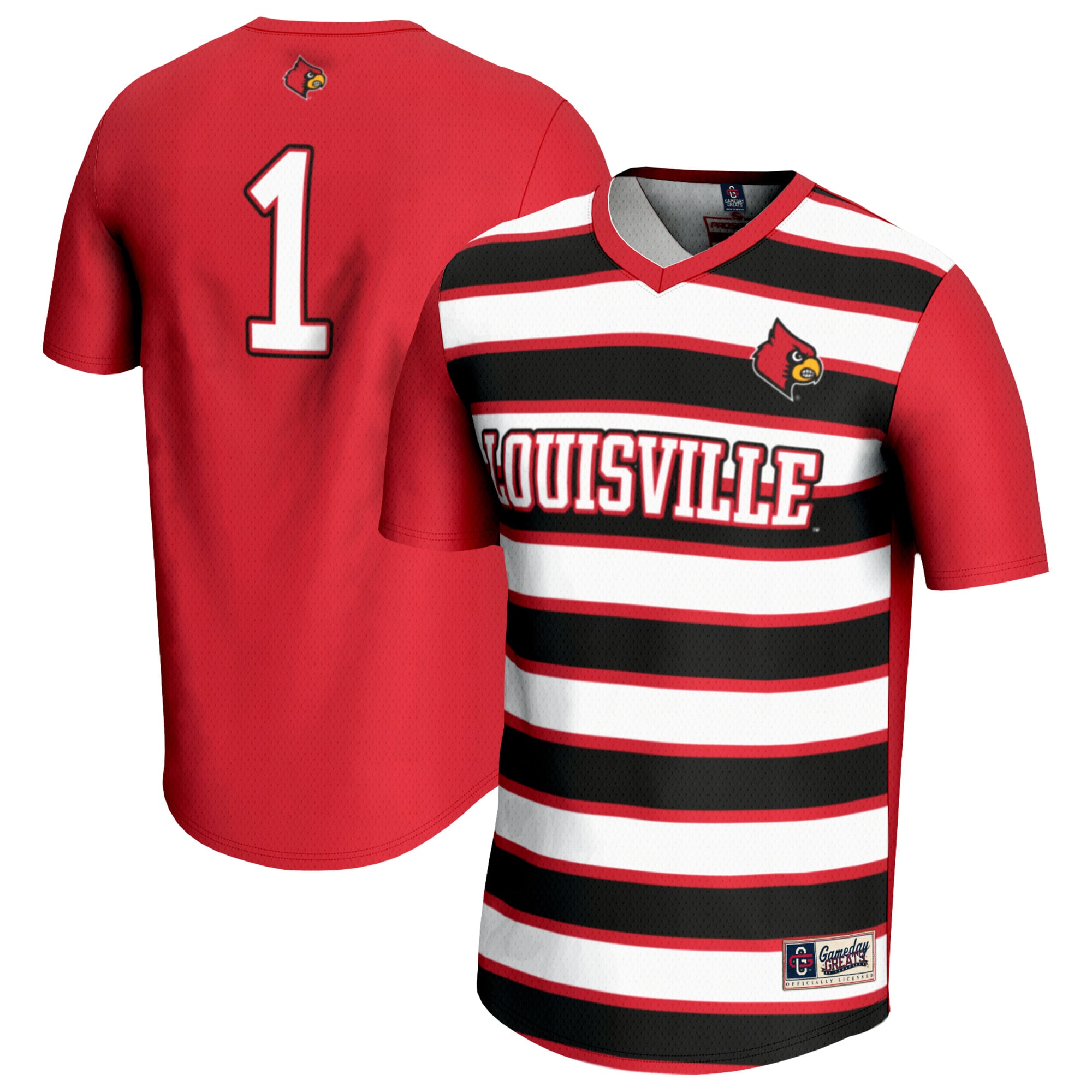 Soccer Fashion Louisville Cardinals Game Jersey Red NCAA College Soccer Fan Wear Soccer Fashion