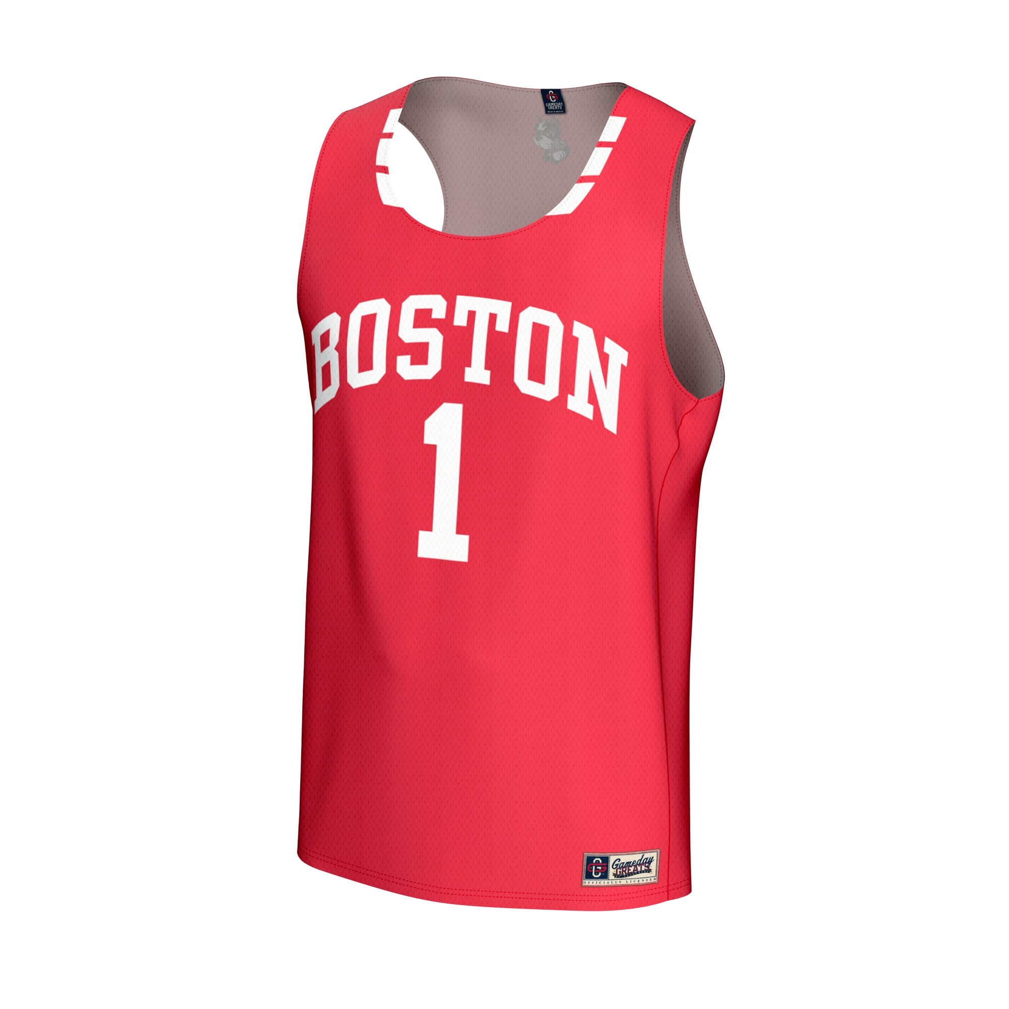 Collegiate Hockey Fashion Boston University Game Jersey Scarlet NCAA College Hockey Fan Wear
