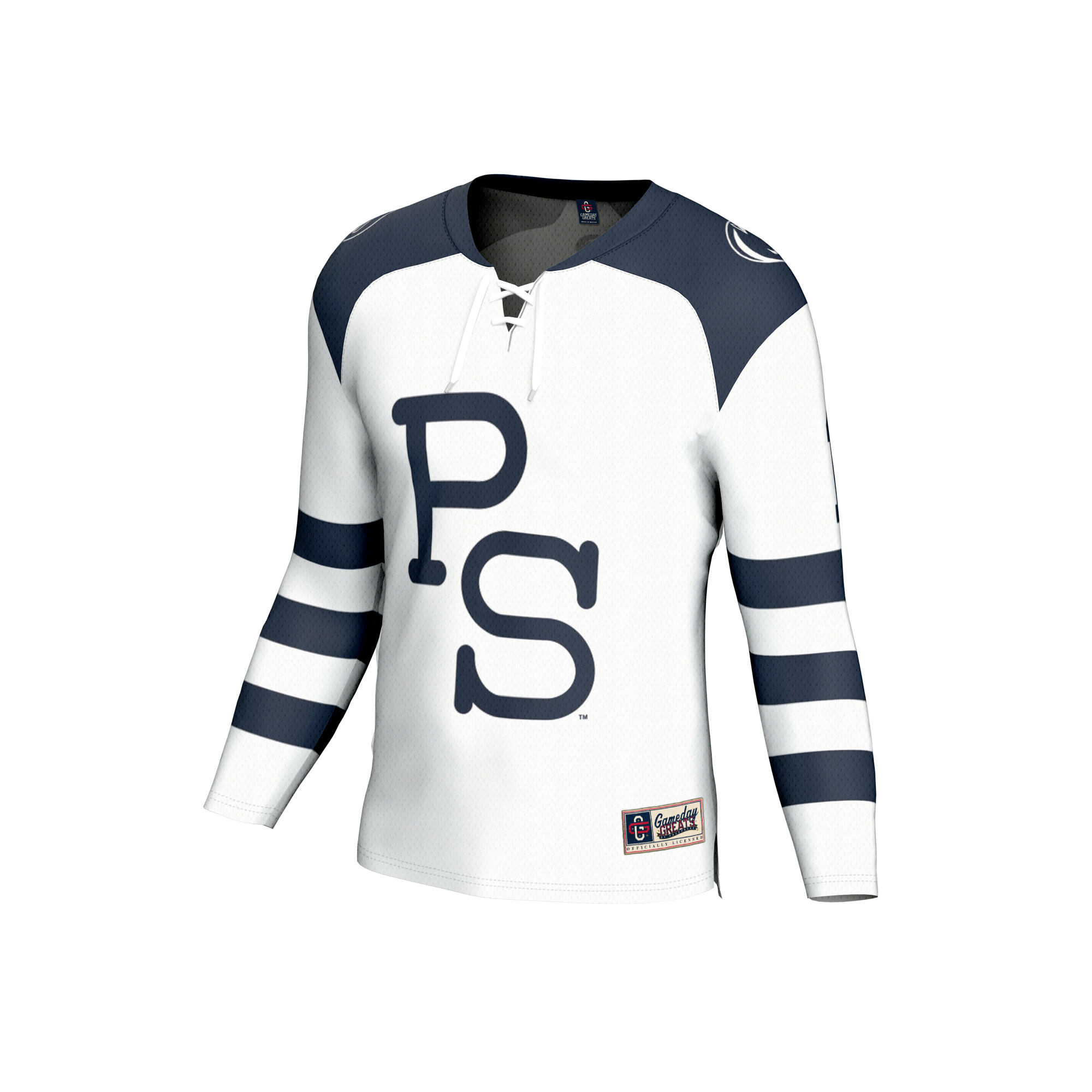 Hockey Fashion Penn State Nittany Lions Game Jersey White NCAA College Hockey Fan Wear