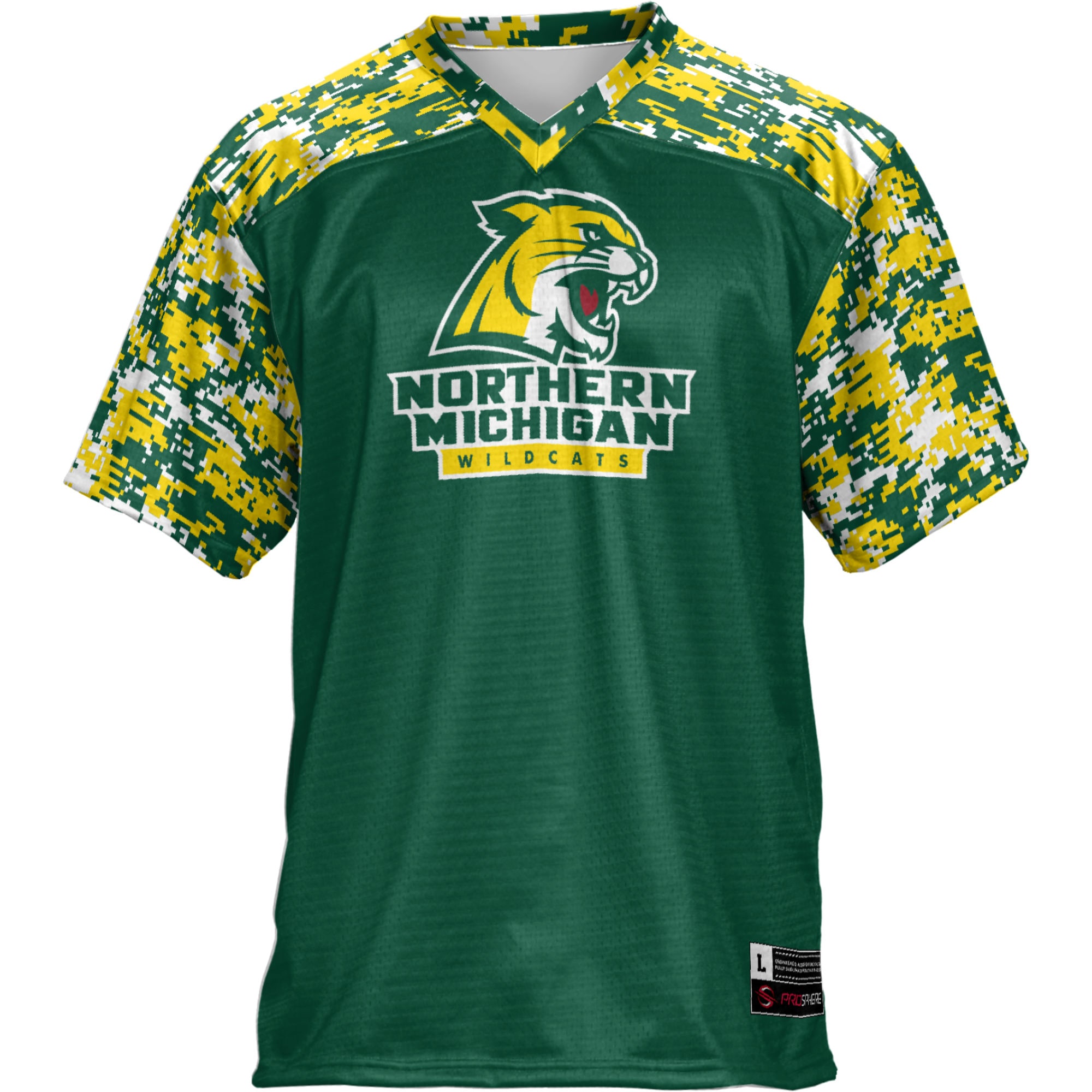Northern Michigan Wildcats Game Jersey Green NCAA College Football Fan Wear