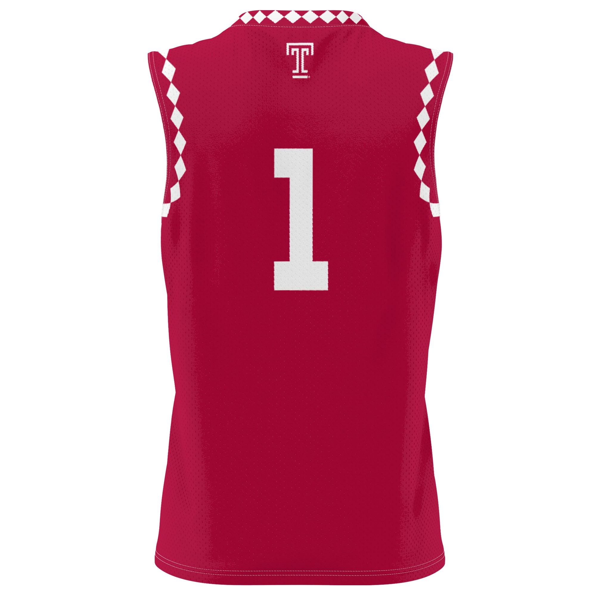 Basketball Fashion Temple Owls Game Jersey Red NCAA College Basketball Fan Wear Basketball Fashion