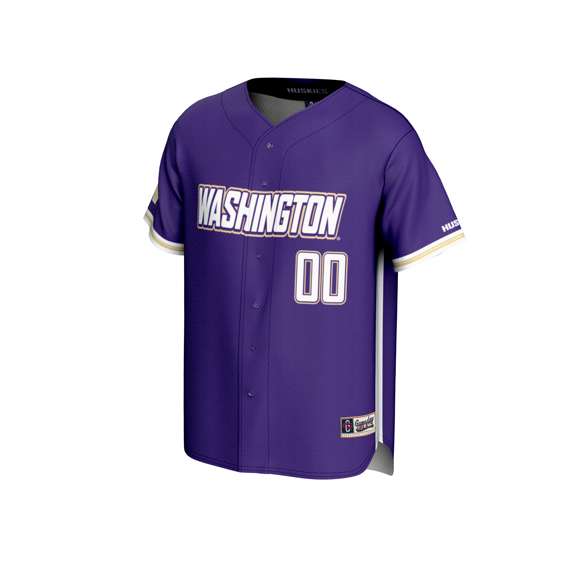 NIL Pick- Baseball Washington Huskies Player Jersey Purple NCAA College Baseball Fan Wear NIL Pick- Baseball