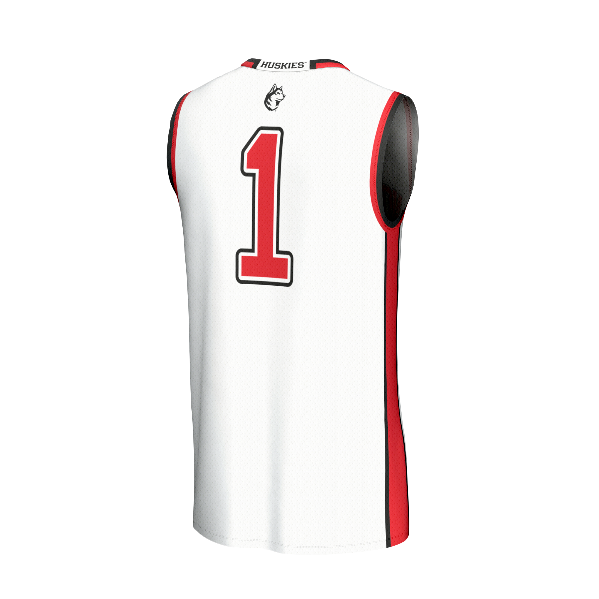 Collegiate Basketball Fashion Northeastern Huskies Game Jersey White NCAA College Basketball Fan Wear Collegiate Basketball Fashion