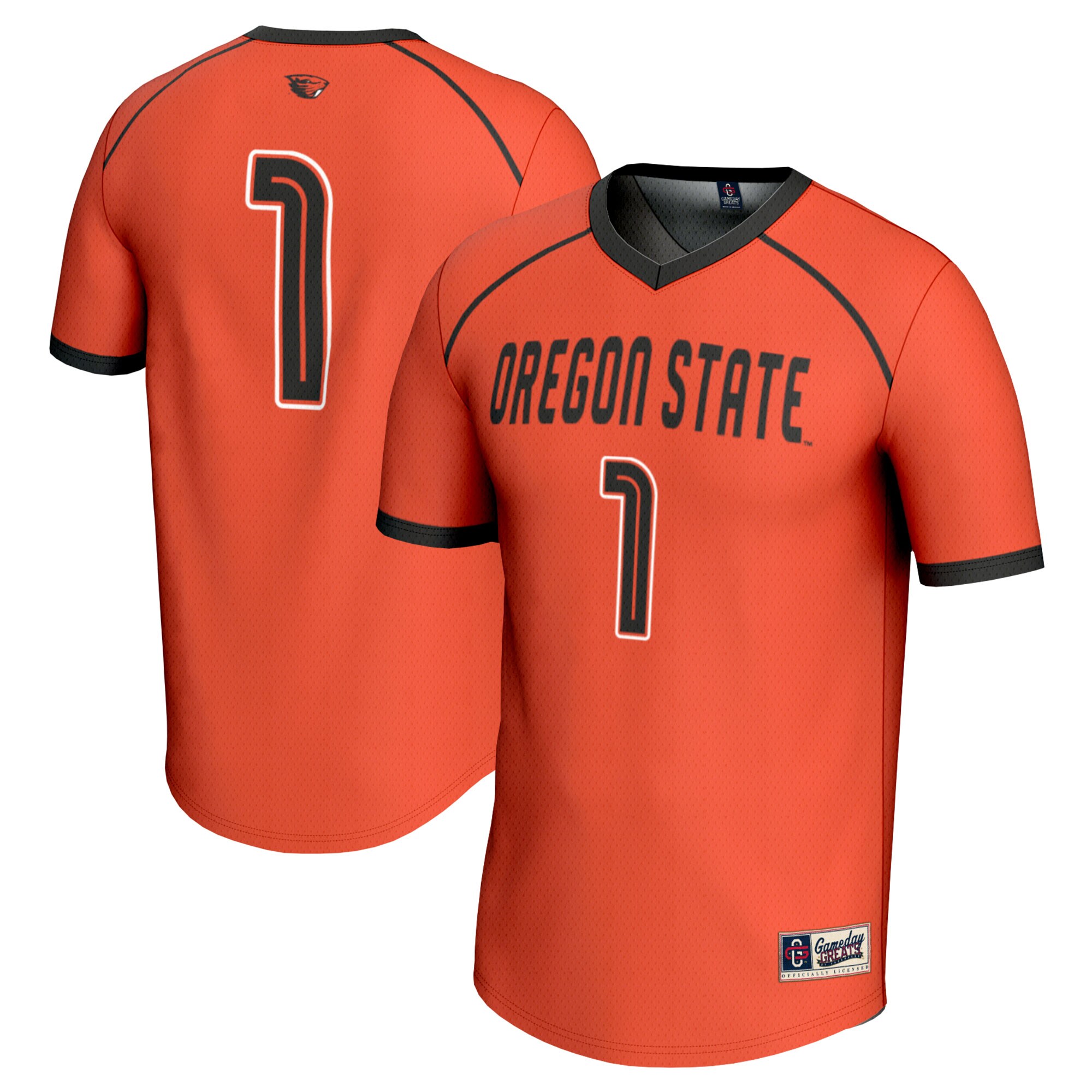Lacrosse Fashion Oregon State Beavers Game Jersey Orange NCAA College Lacrosse Fan Wear