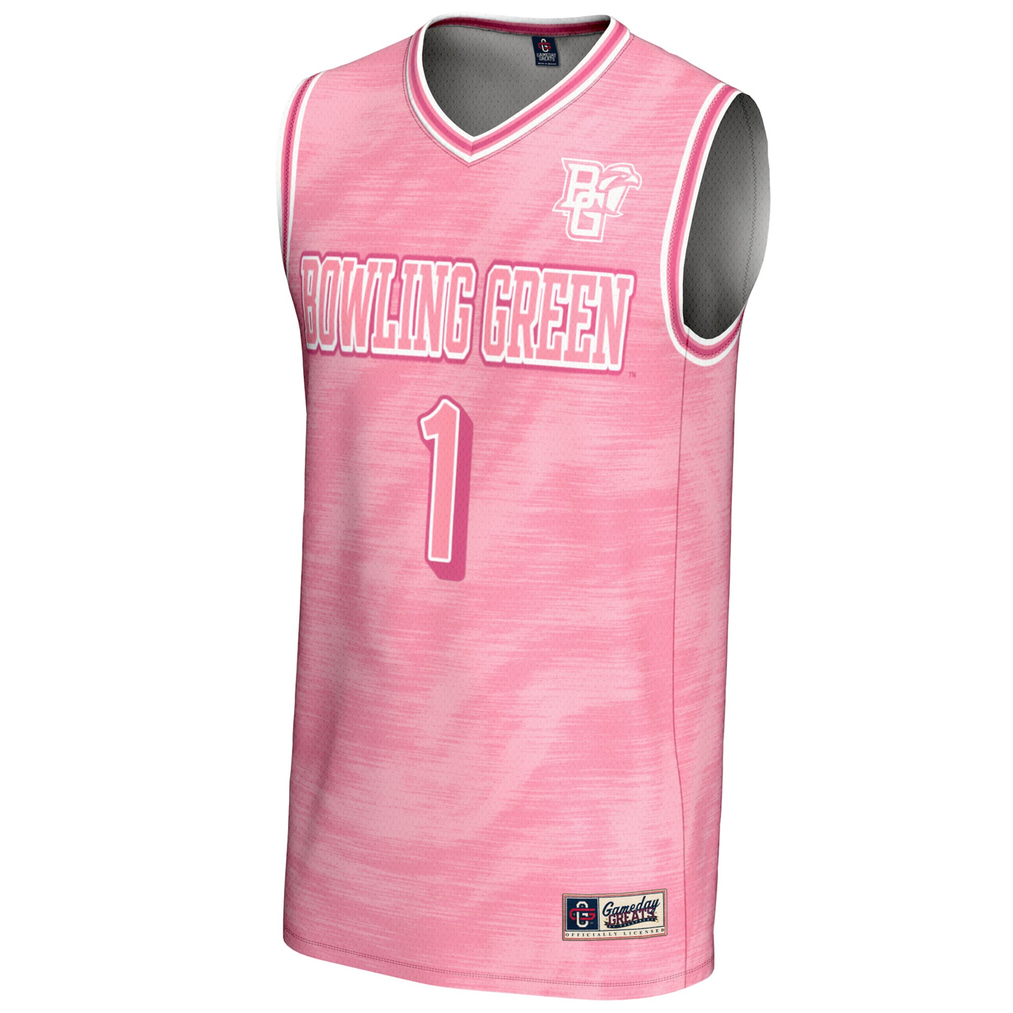Pink Bowling Fashion Green St. Falcons Game Jersey No.1 Green NCAA College Basketball Fan Wear