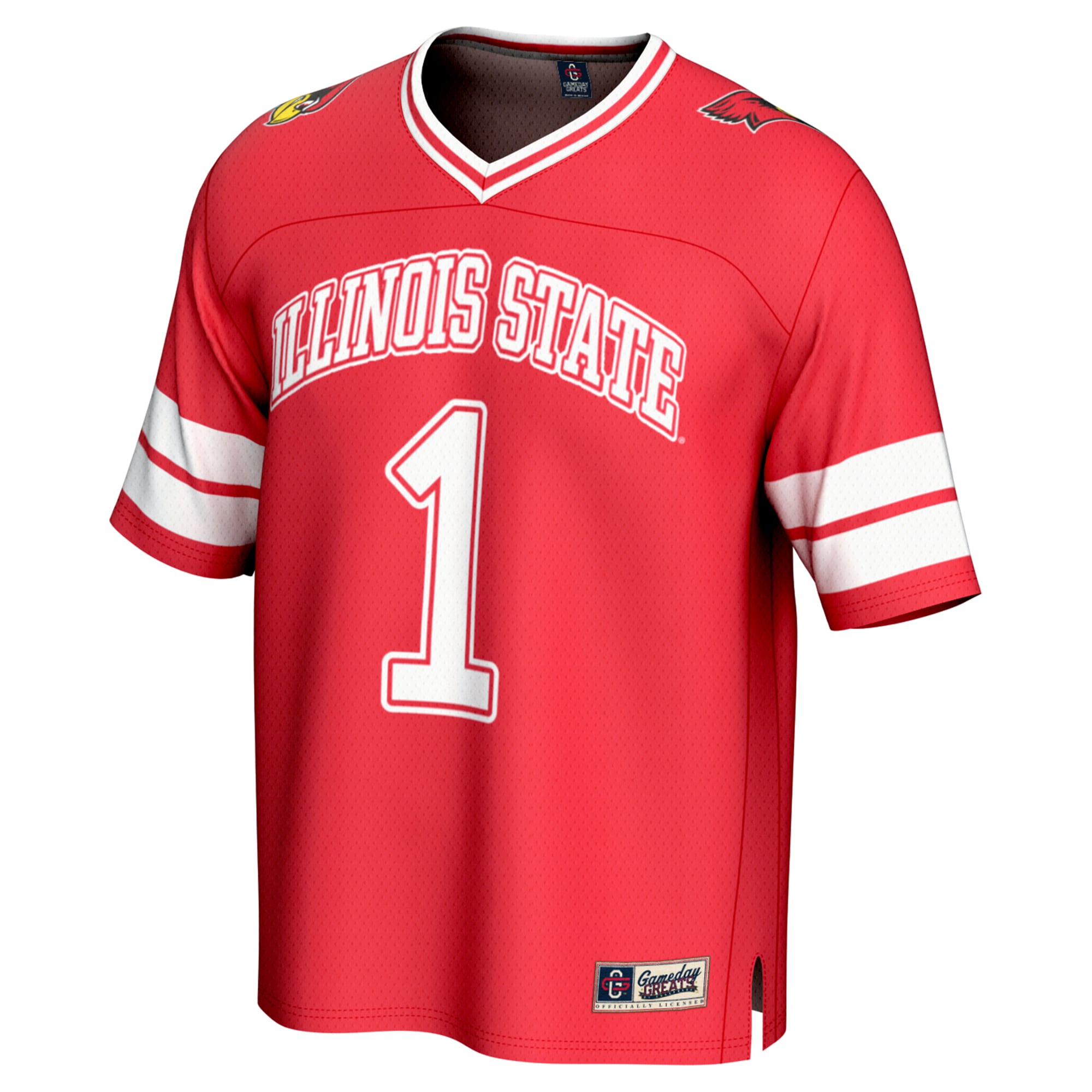 Collegiate Soccer Fashion Illinois State Redbirds Game Jersey No.1 Red NCAA College Soccer Fan Wear Collegiate Soccer Fashion