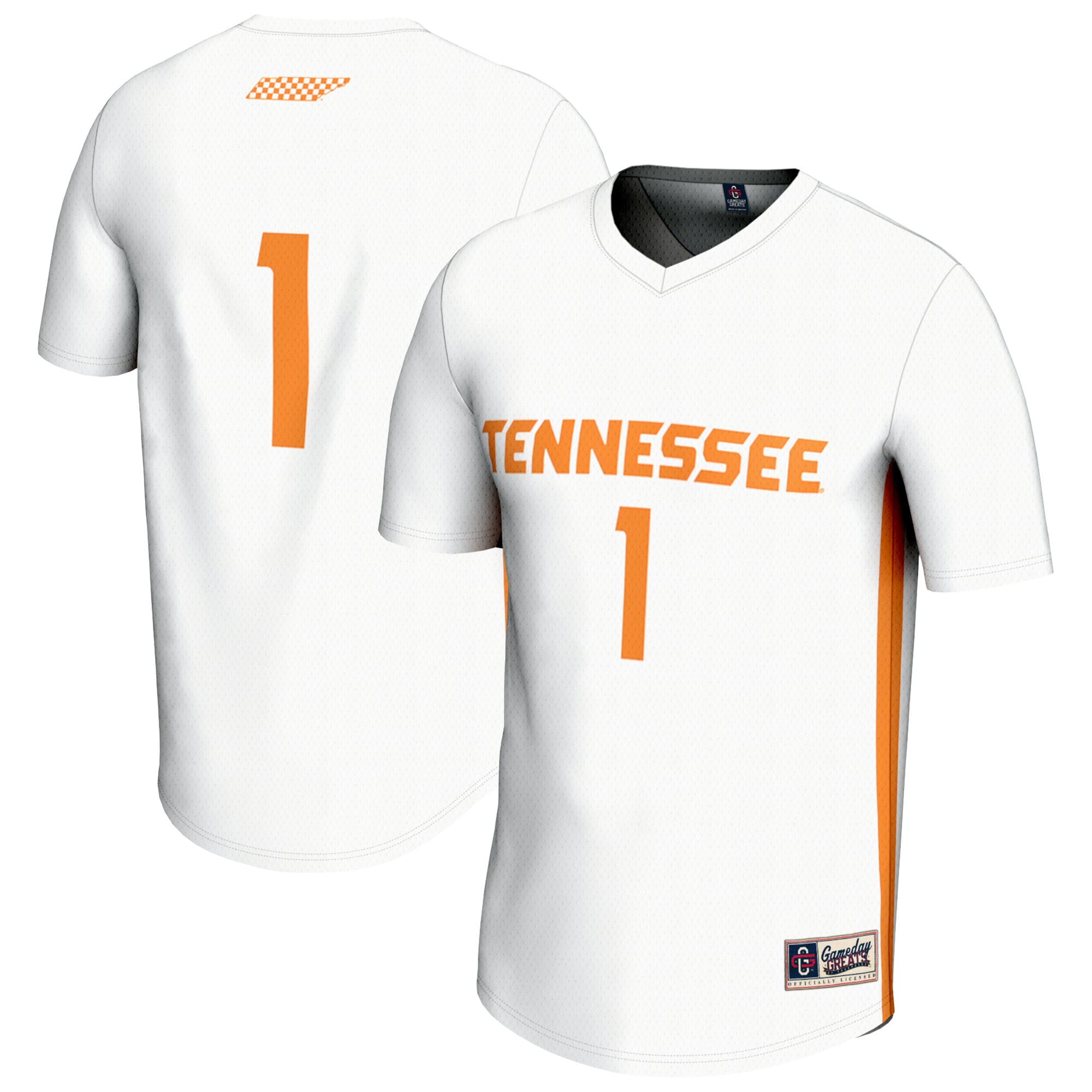 White Street Soccer Tennessee Volunteers Jersey White NCAA College Soccer Fan Wear