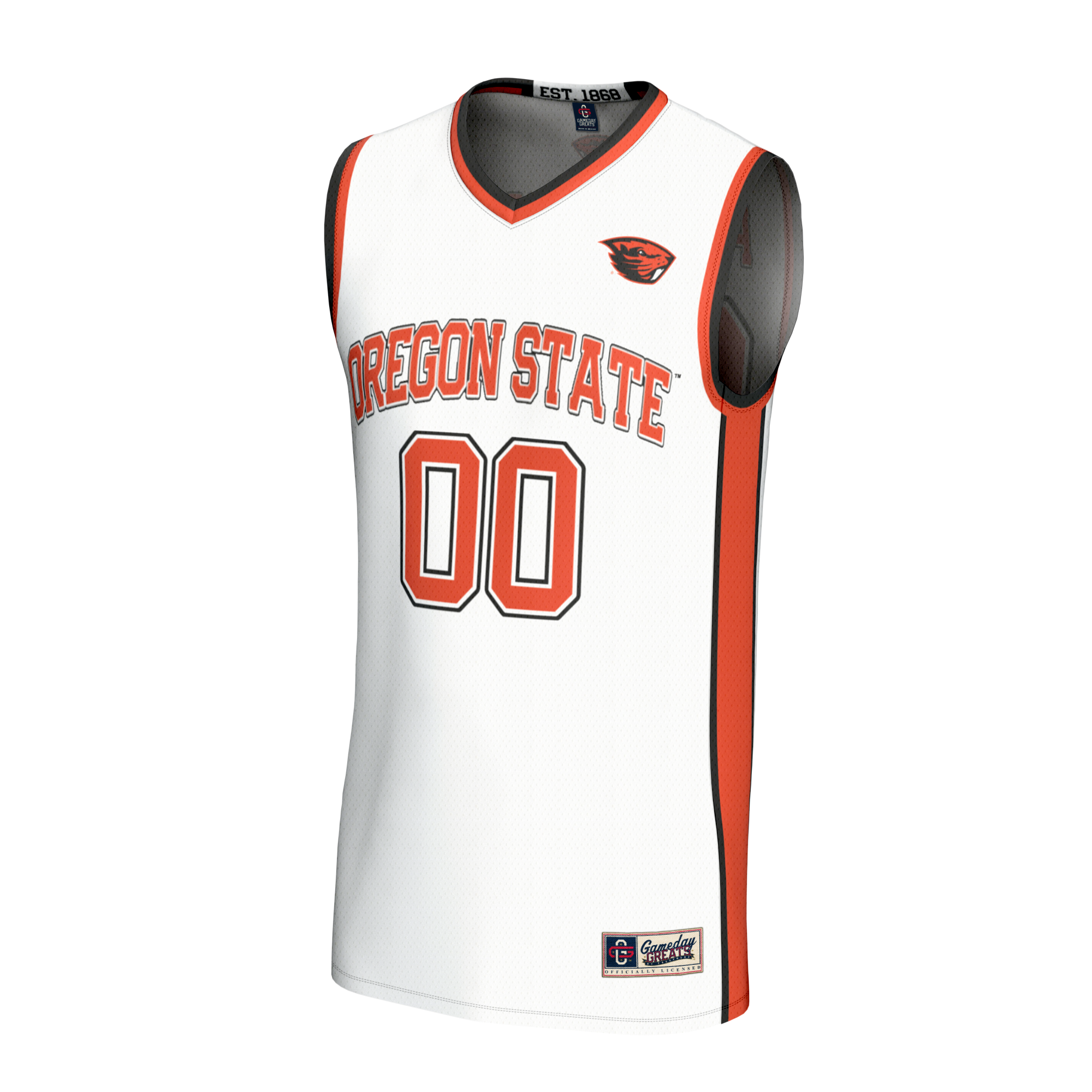 Collegiate Oregon State Beavers Player Jersey White NCAA College Basketball Fan Wear