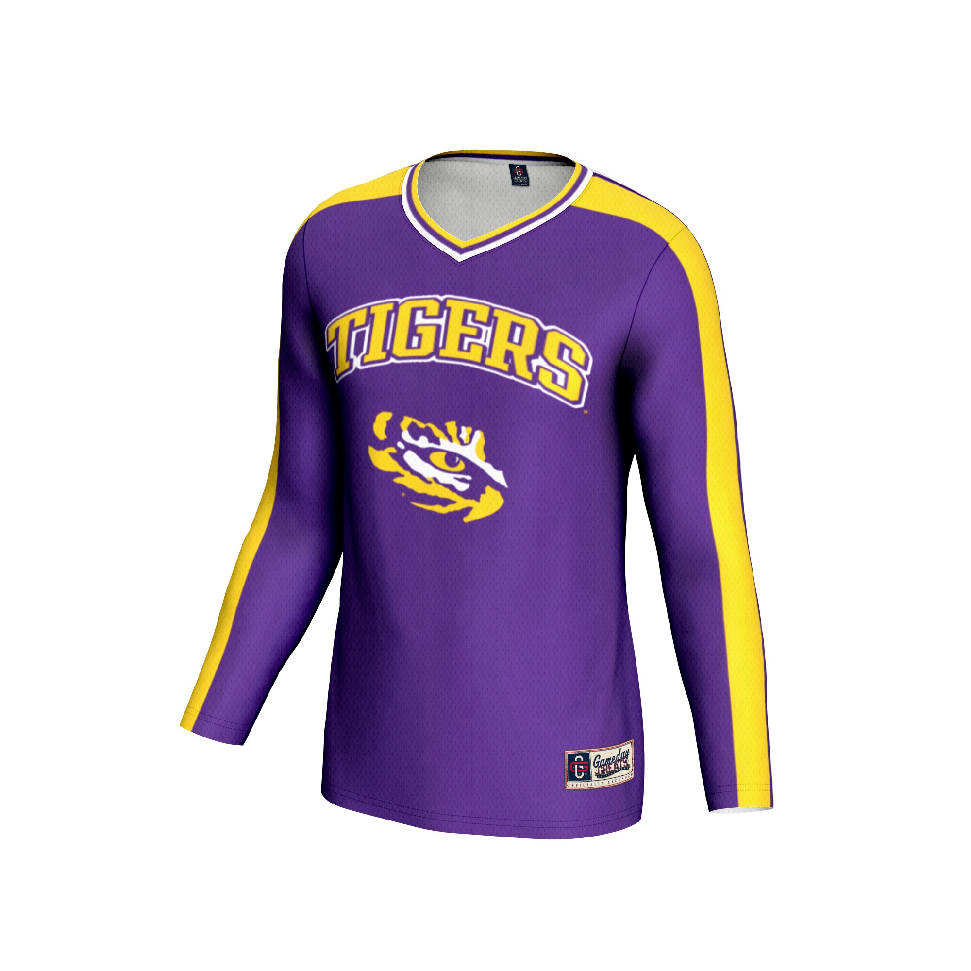 Volleyball Fashion LSU Tigers Game Jersey No.1 Purple NCAA College Volleyball Fan Wear Volleyball Fashion